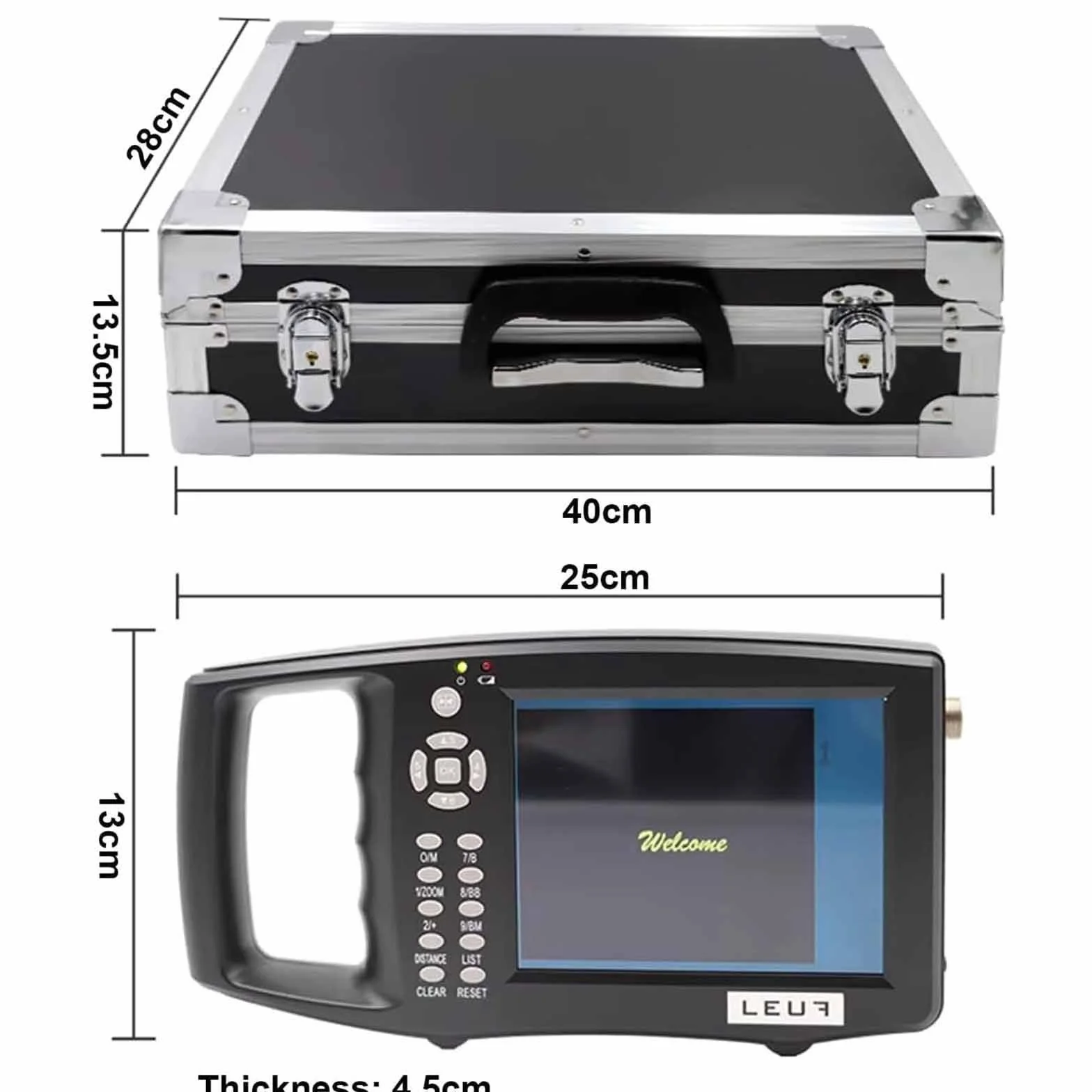 Ecógrafo Para Animales,Escáner Veterinario Para Gestación En Cerdas Y Ovejas,Detector Ultrasonido Veterinario Mano,Pantalla LED 5.6" Con Sonda 3.5 Mhz,Para Gestación En Cerdas Y Ovejas