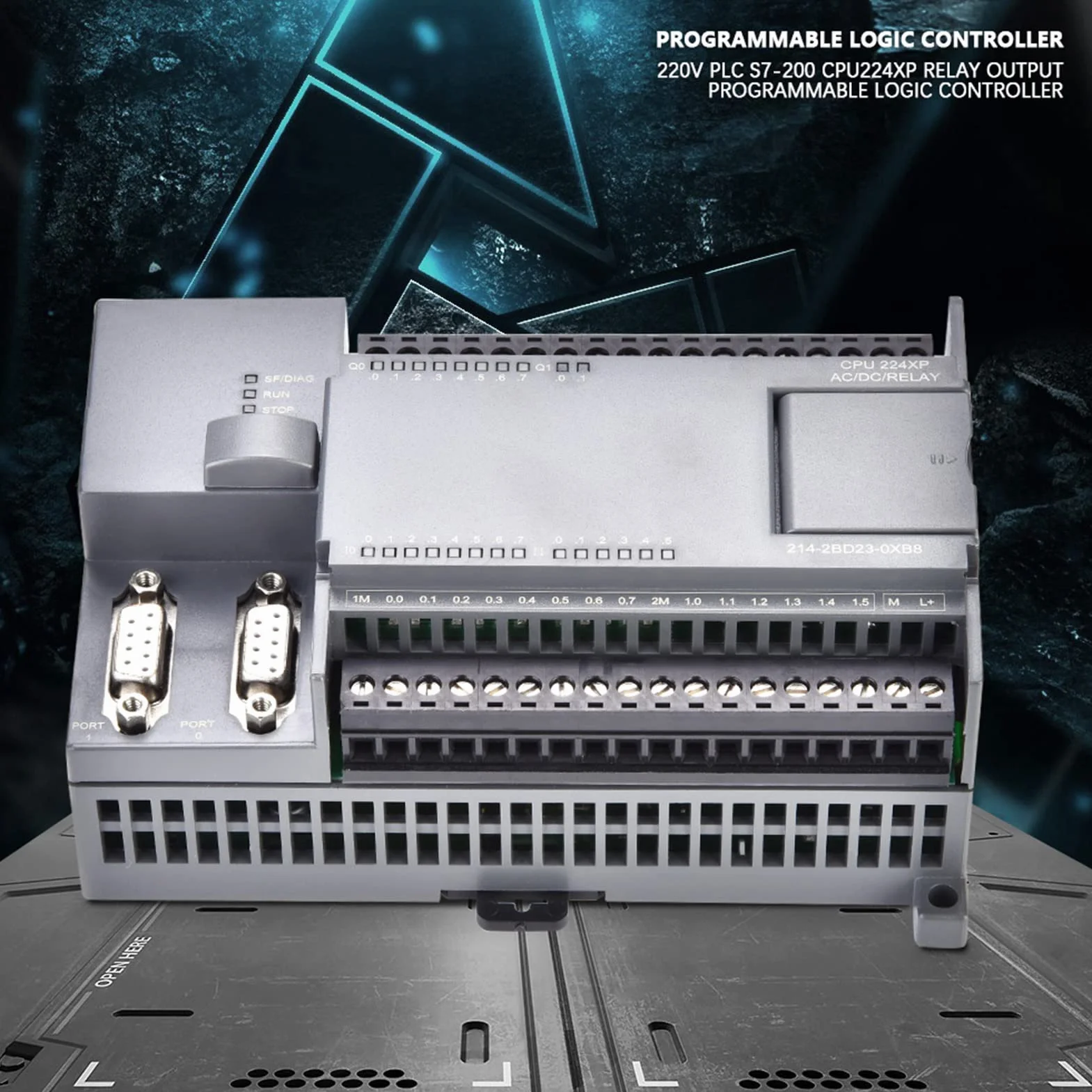 PLC S7-200 CPU224XP con E/A Digital y Salida de Retransmisión, Compatible con 6ES7 214-2BD23-0XB8, Ideal para los Sistemas de Automatización y Control Equipos