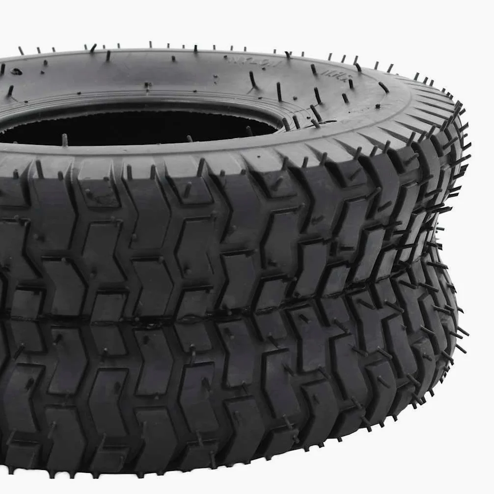 Neumáticos para carretilla, 2 unidades, 15 x 6,00 – 6, 4PR, goma de repuesto, 33 cm, diámetro exterior 160 kg por neumático, para carretilla de transporte, carrito de transporte, uso en