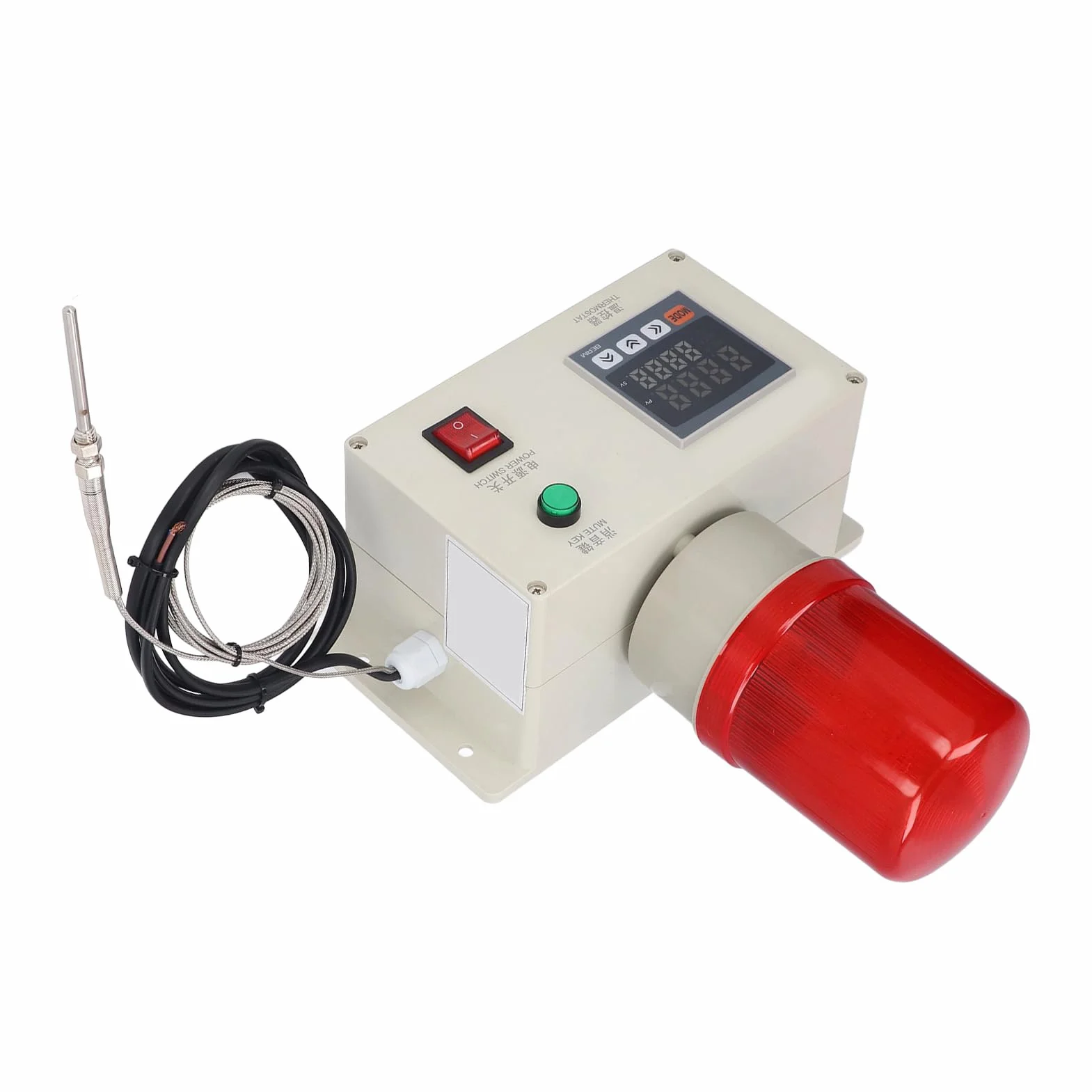 Alarma de Temperatura Intermitente Y Sonora AC220V, Alarma Automática de 0-400 ℃, Controlador de Advertencia de Sensor de Temperatura Alta Y Baja