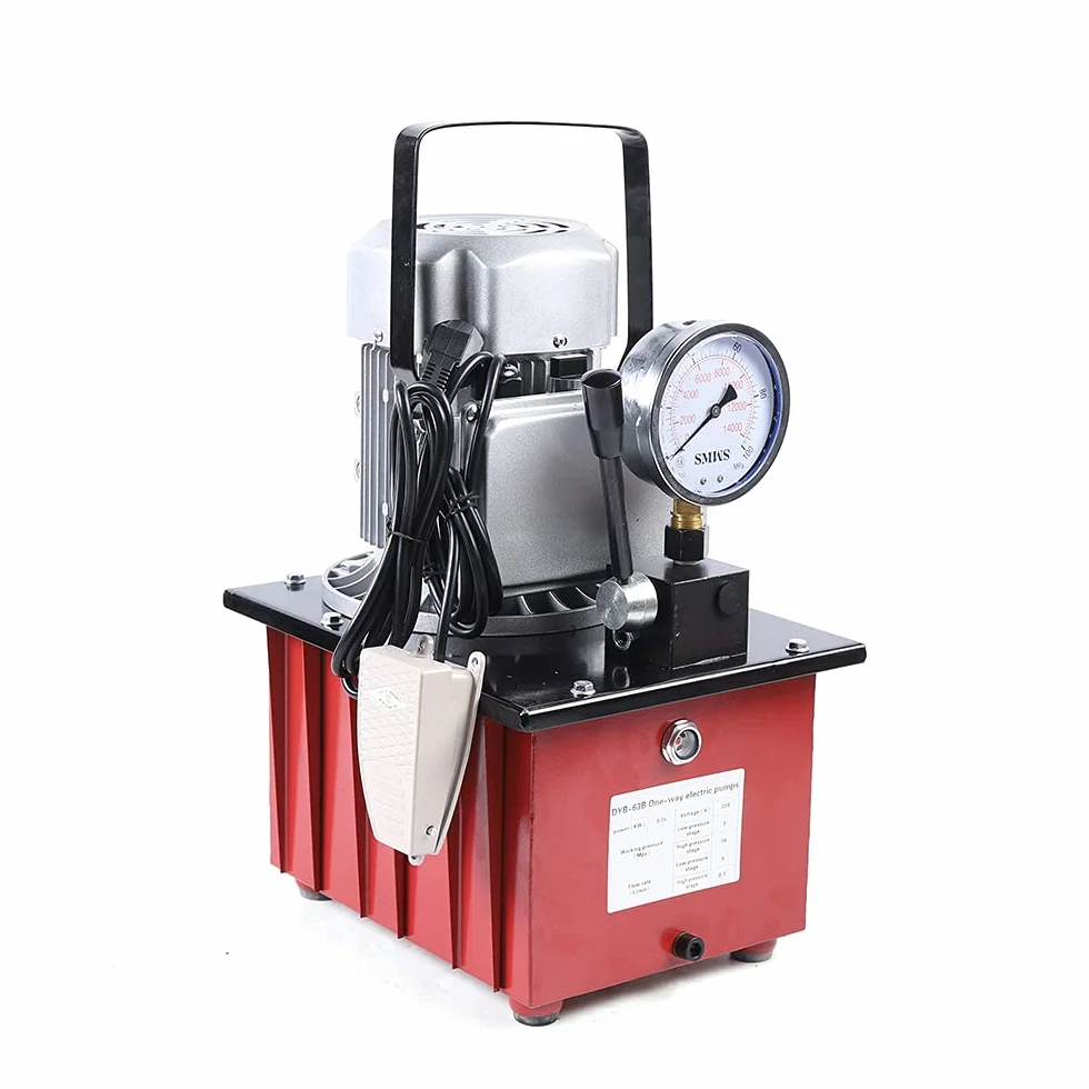 Bomba hidráulica eléctrica con válvula manual, 700 bar, bomba hidráulica eléctrica, 750 W, 220 V