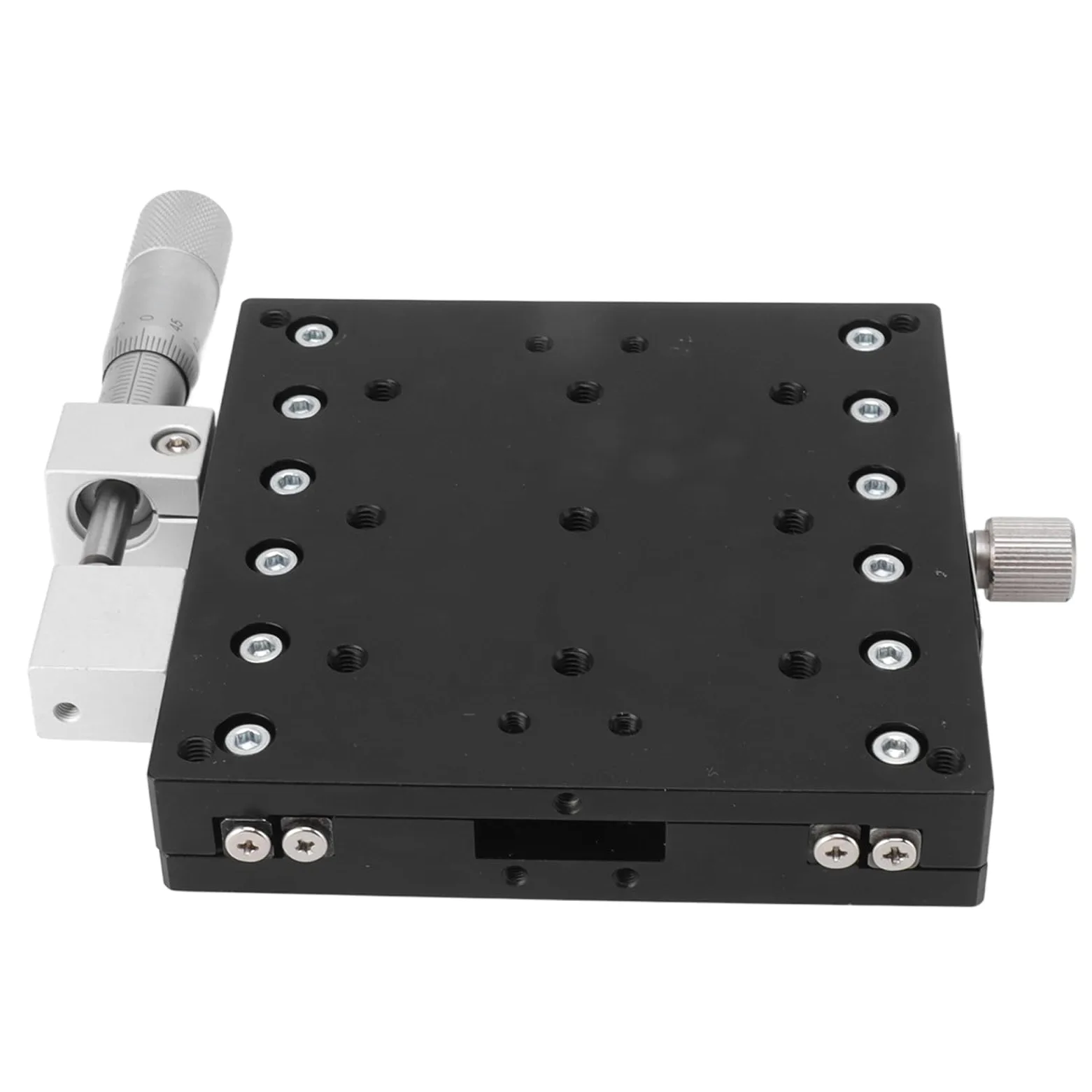Mesa deslizante de eje X, mesa deslizante de ajuste fino manual, plataforma de corte de eje de aleación de aluminio