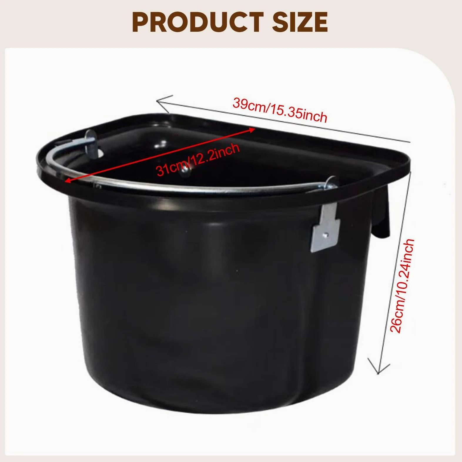 Cubo de Alimentación para Caballos, Dispensador de Agua Colgante, Contenedor de Alimentación para