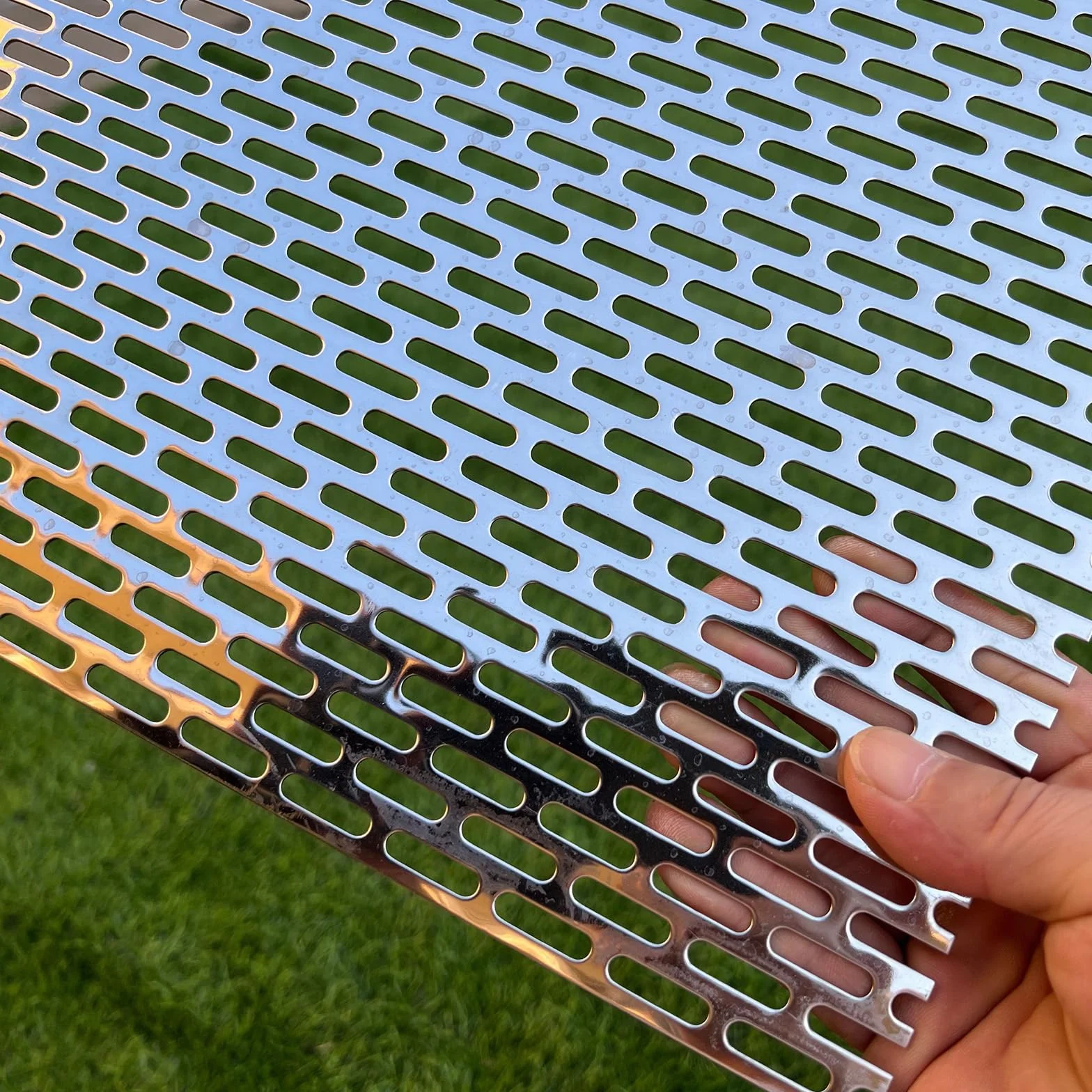 Chapas perforadas de acero inoxidable 406 mm x 255 mm x 1,1 mm malla metálica expandida