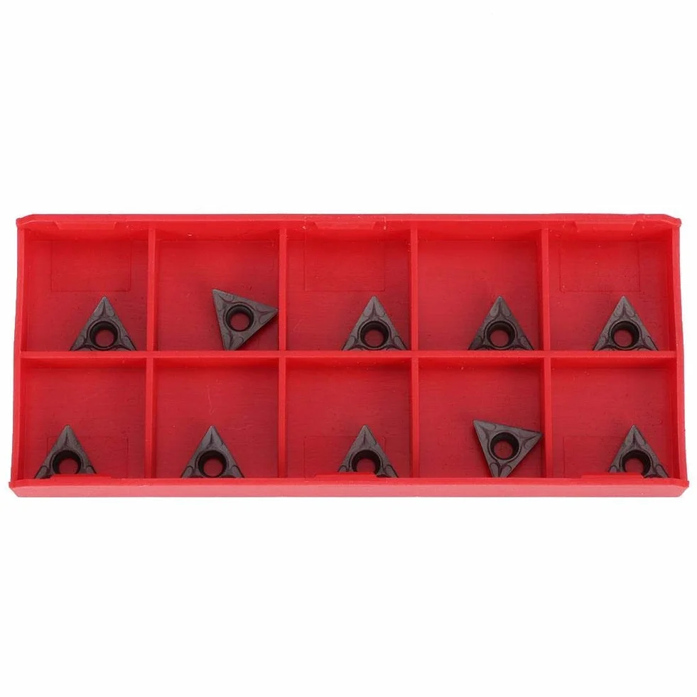 Walfront Insertos CNC TCMT110204 VP15TF Carburo 10 Piezas Herramienta Torneado Acero Inoxidable