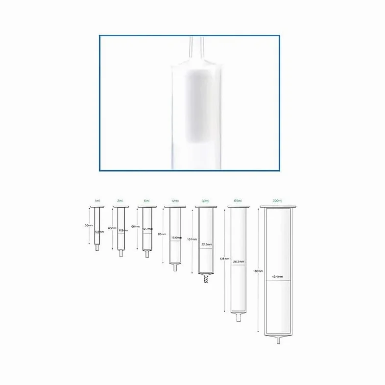 Cartucho NH2 SPE Extracción en fase sólida Columna SPE de aminopropilo Columna de cromatografía de relleno HPLC(250mgx6mlx30pieces)