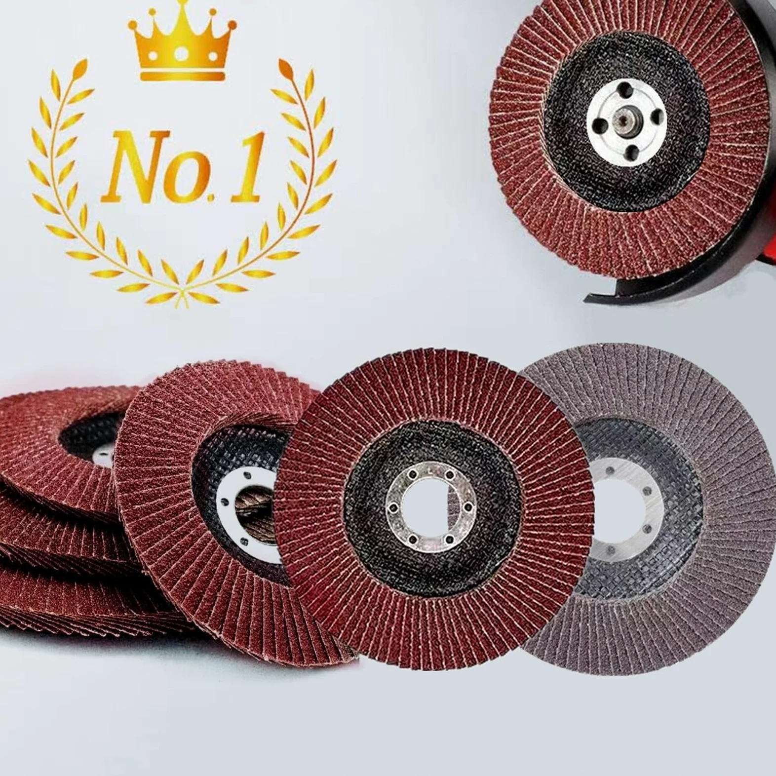 Discos de lija for pulir madera y metal, 10 unidades, 115 mm de apertura, 22,23 mm(115mm 60 Grit A)
