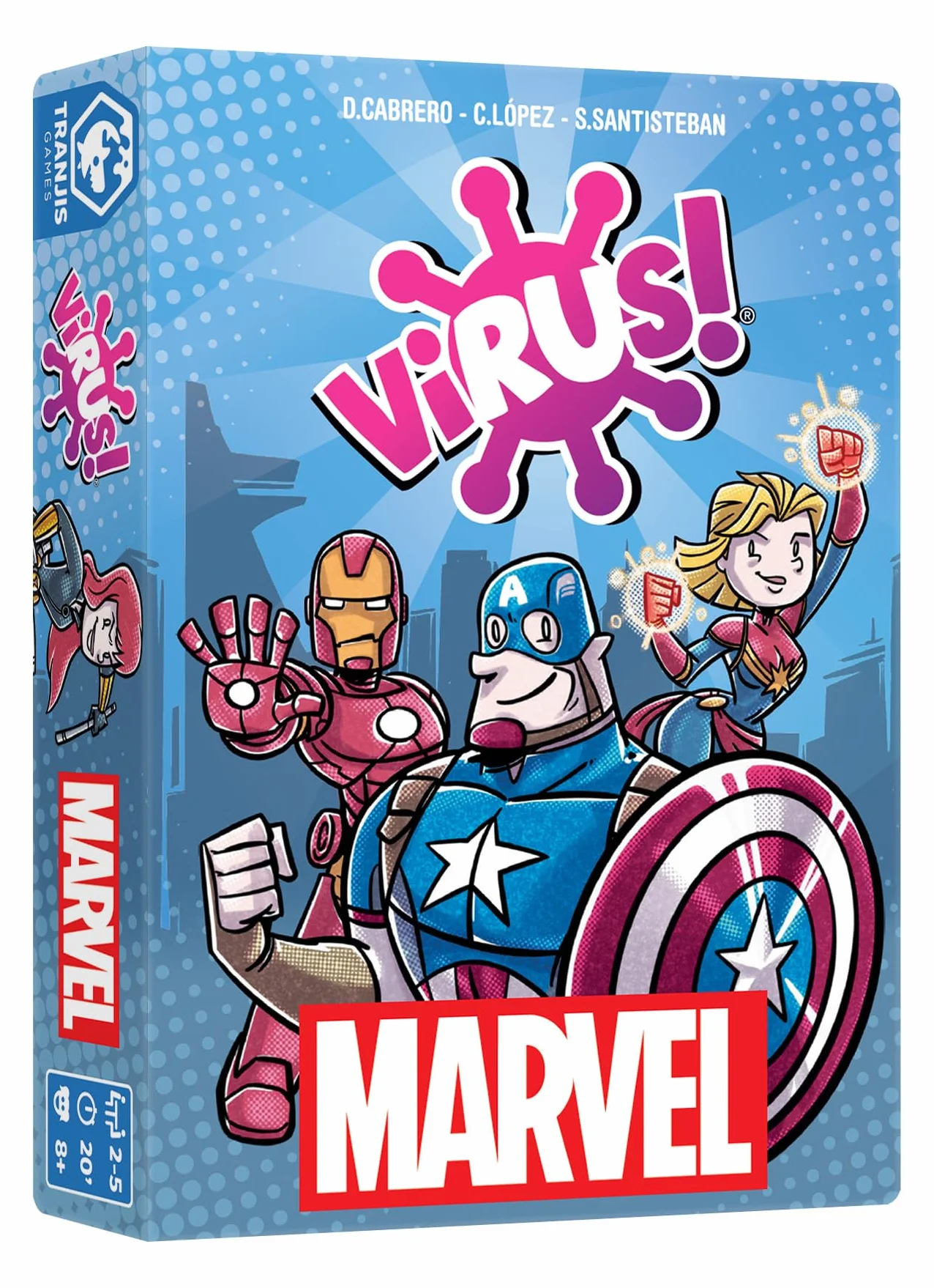 Virus Marvel Juego de Cartas 2-5 Jugadores 8+ Años Español