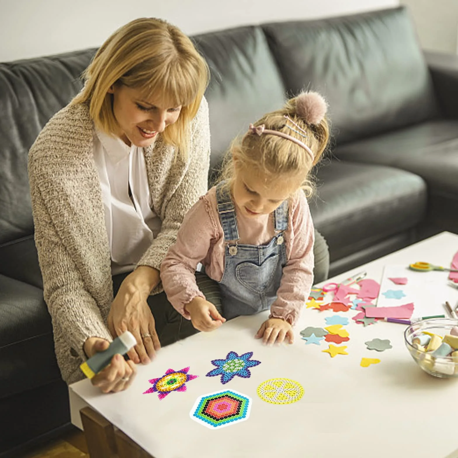 Plantillas para cuentas de planchar 5 mm, placas transparentes, accesorios de manualidades, regalo niños
