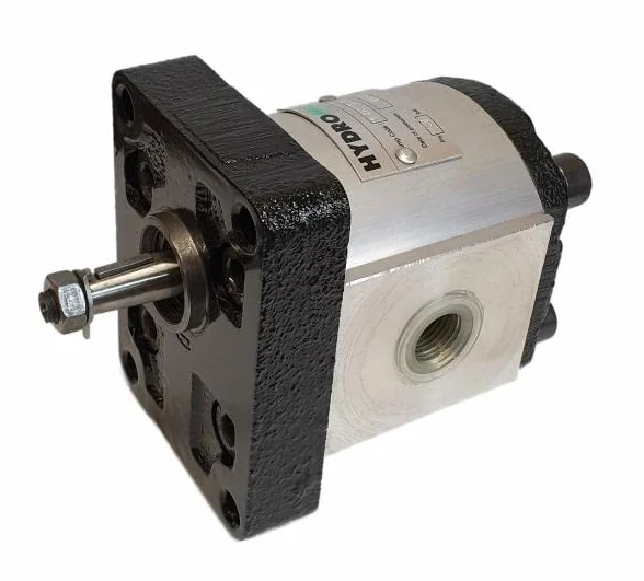 Bomba hidráulica, bomba de engranajes, BG 1, brida europea, conexión roscada, eje 1:8, volumen de deglución de 1 a 7,9 cm³/U, rotación derecha tamaño 7 cc
