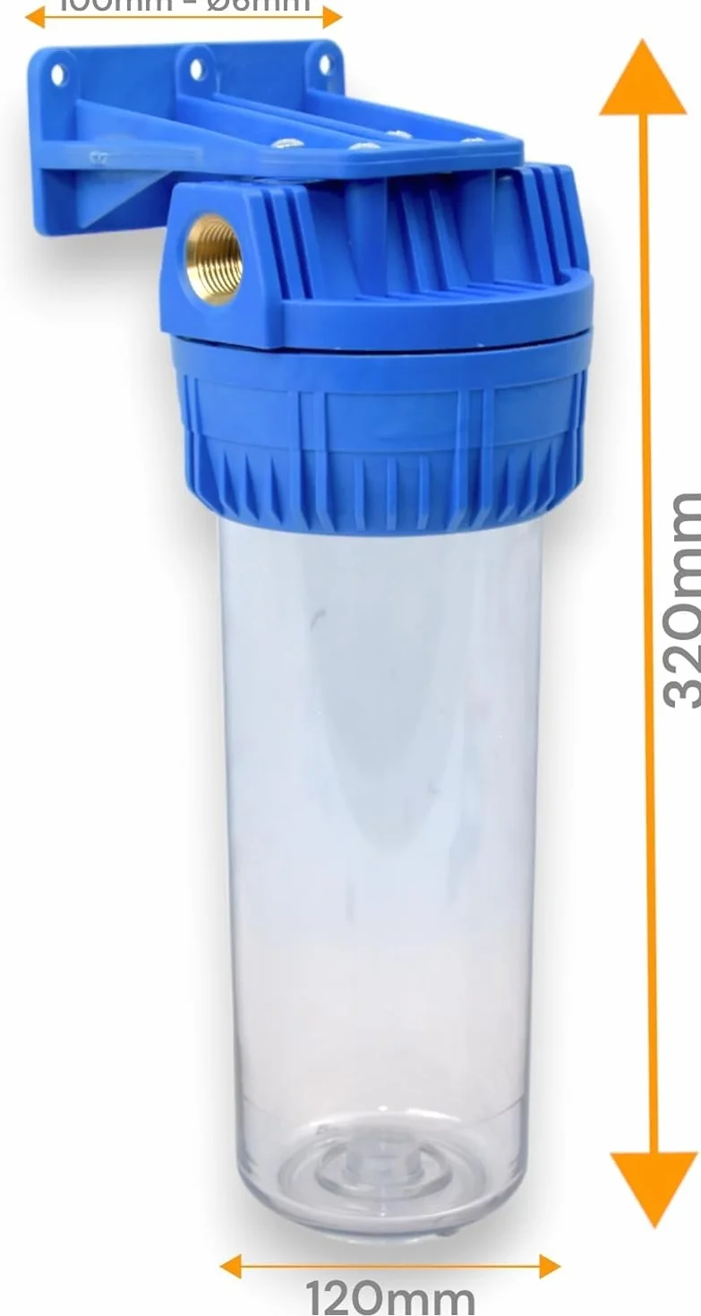 Portafiltro contenedor cartucho KIT filtración agua 1" 1/2" 3/4" latón