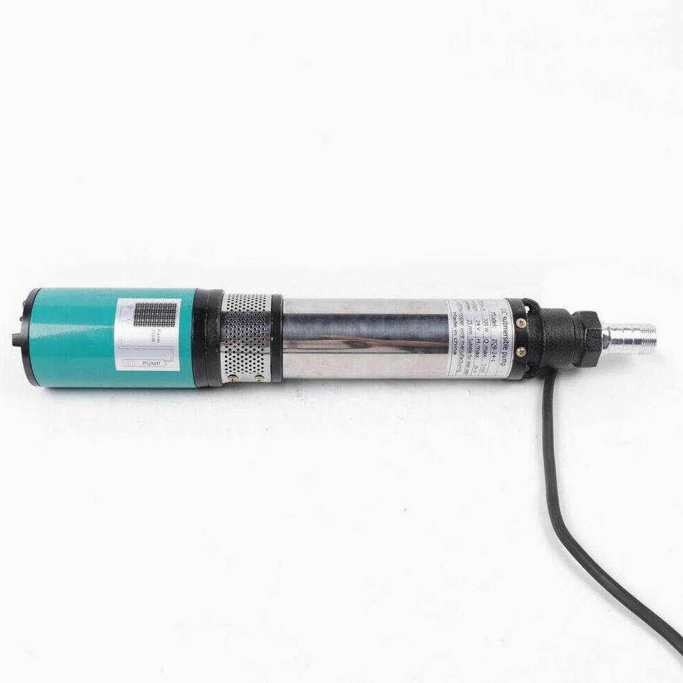 Bomba de inmersión solar para pozos profundos, CC 24 V, 320 W, acero inoxidable, 5 m³/h, 25 m