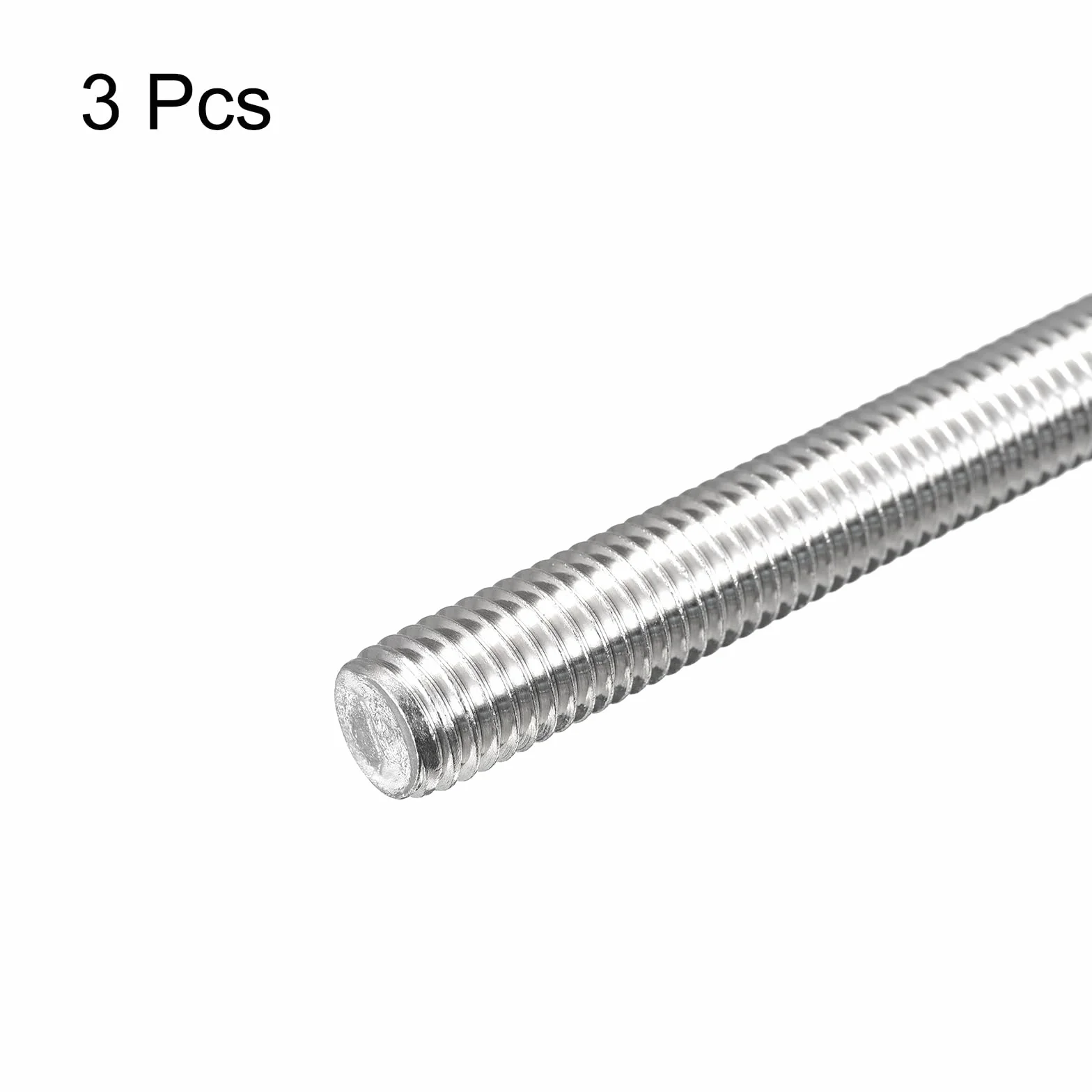 Varilla Roscada M14 x 100mm Acero Inoxidable 304 Paso 2mm 3 Unidades