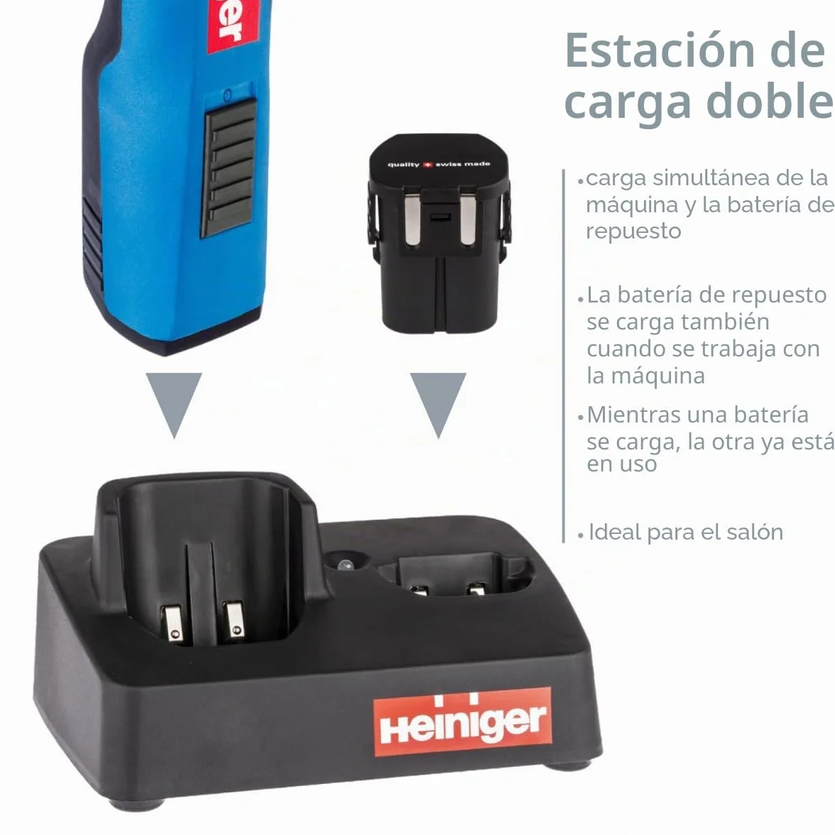Segadora HEINIGER Zafiro Azul Inalámbrico