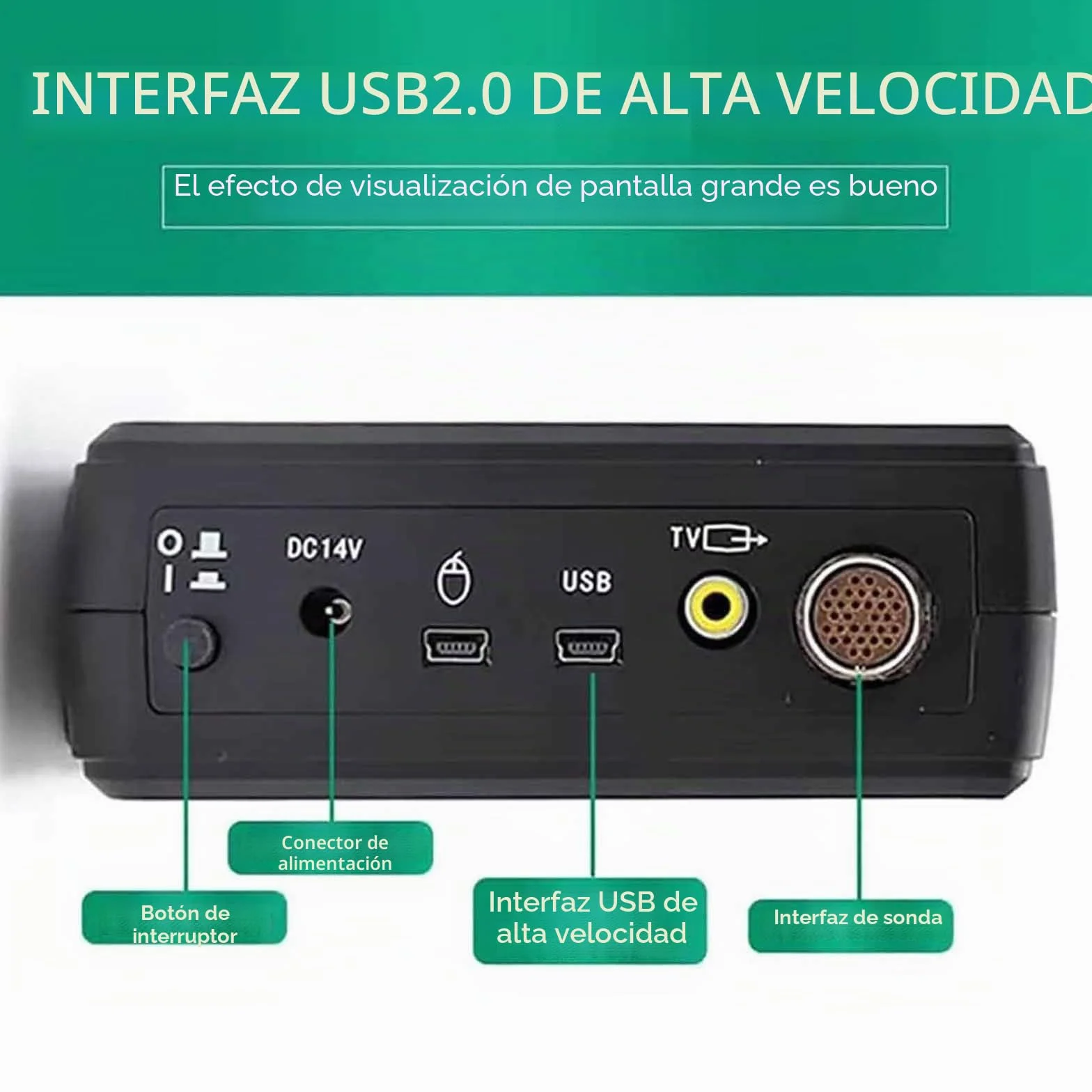 Kit de escáner de ultrasonido veterinario, máquina portátil de pruebas de embarazo HD con sonda mecánica para cerdos y ovejas, ideal para pruebas de embarazo en animales