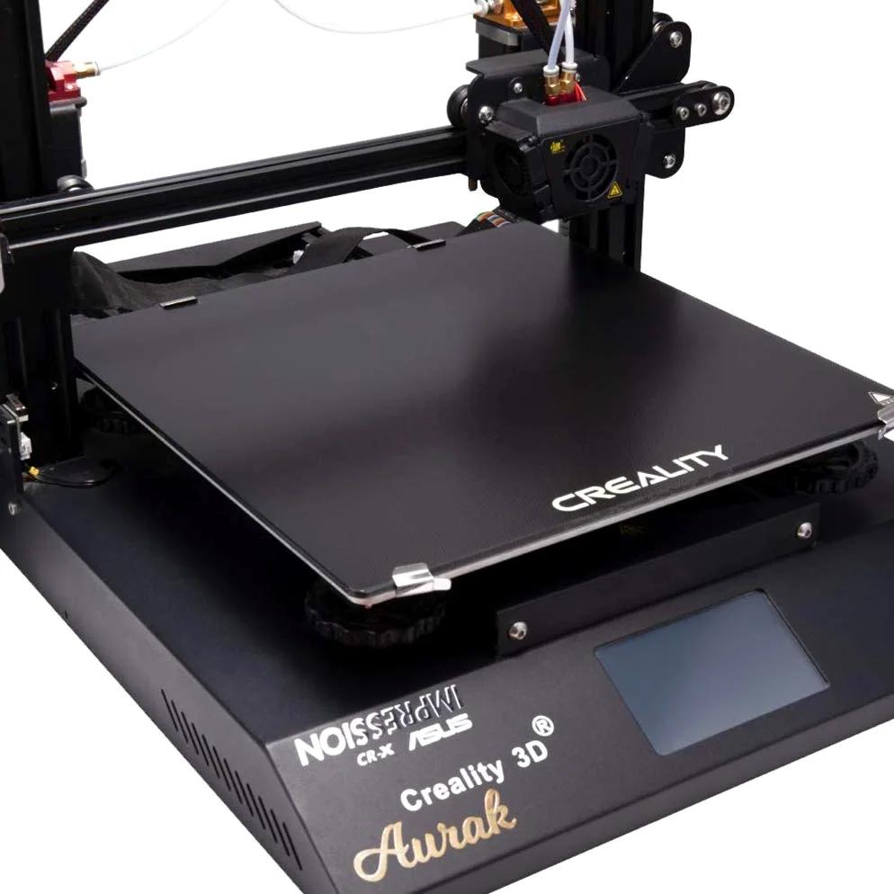 Ceality Glass Bed for CR-10S Pro, CR-X, CR-10 V2, Ender-3 Max, 310x320x4mm, Official Version Build Surface