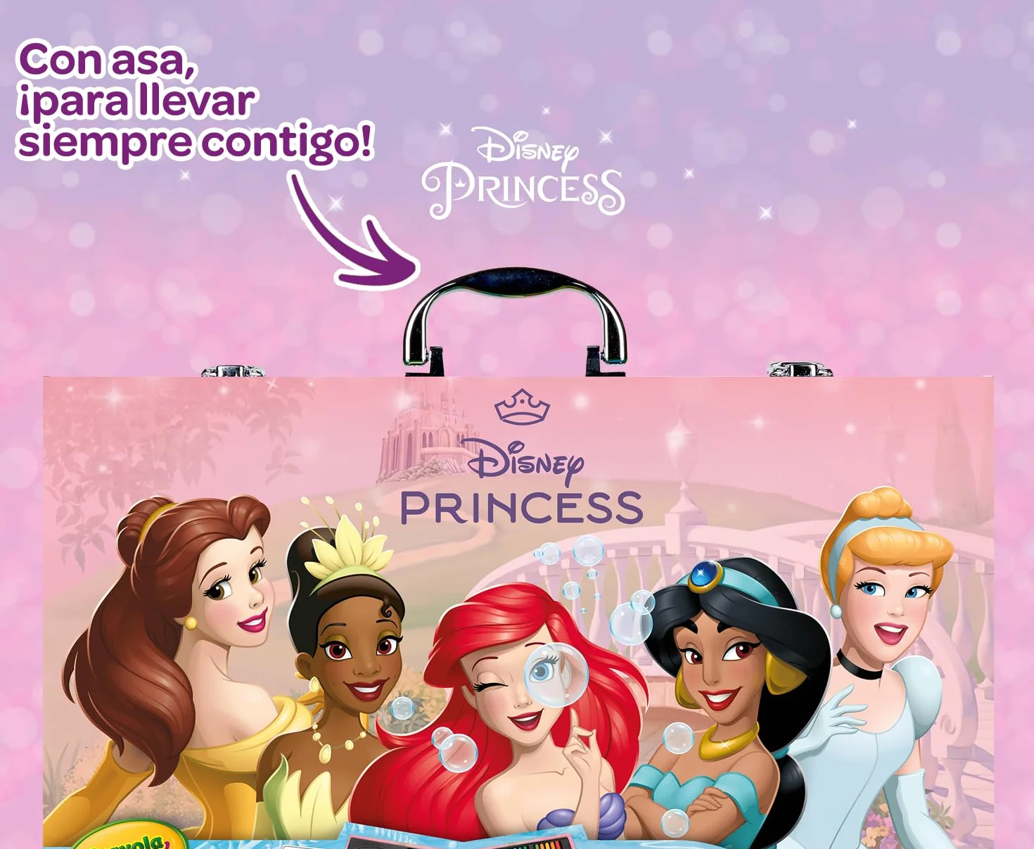 CRAYOLA Maletín del Artista Princesas Disney 115 Piezas