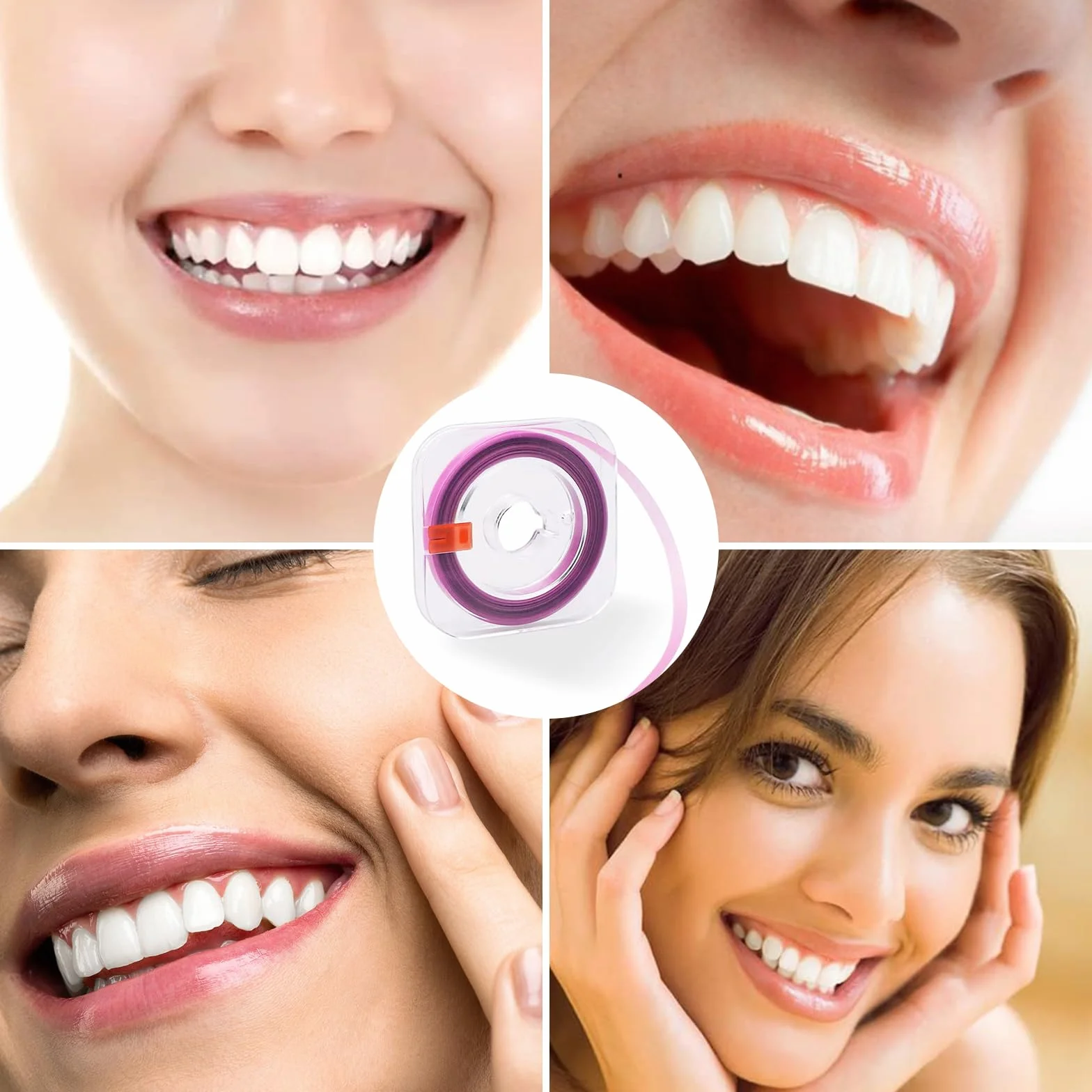Papel de Lija Dental Morado, Tiras de Pulido Dental Doble Cara 4 mm x 6 m