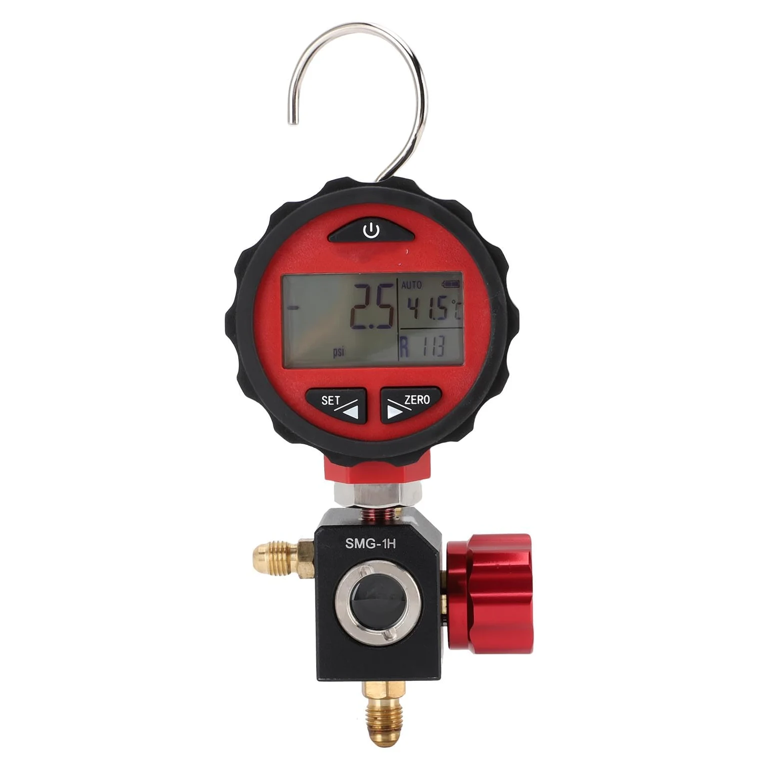 FTVOGUE Medidores Digitales HVAC, Manómetro Digital HVAC para Refrigeración Rango de Baja Presión -14,5 a 500 Psi, 87 Refrigerantes, 6 Unidades, Muestreo 1s para Técnicos de Aire Acondicionado