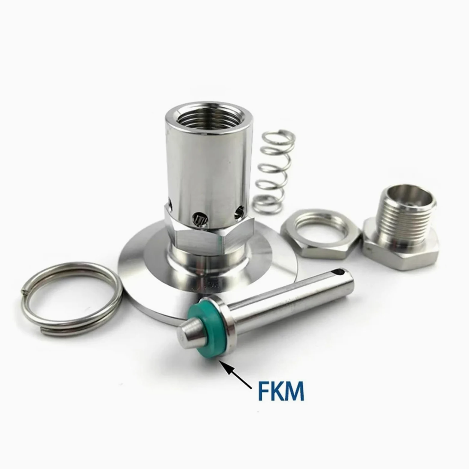 Válvula de presión de Triple Abrazadera de 1/2", 1,5" y 2", diámetro Exterior 50,5, Acero Inoxidable 304(9bar)