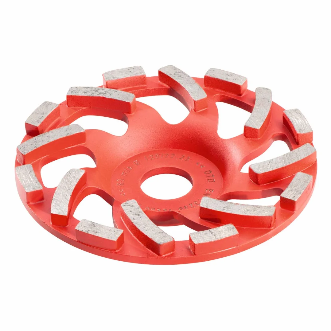 Metabo 628205000 628205000-Muela Hueca de Diamante Calidad hormigón Profesional Materiales Duros 125 x22,23 mm 16 segmentos
