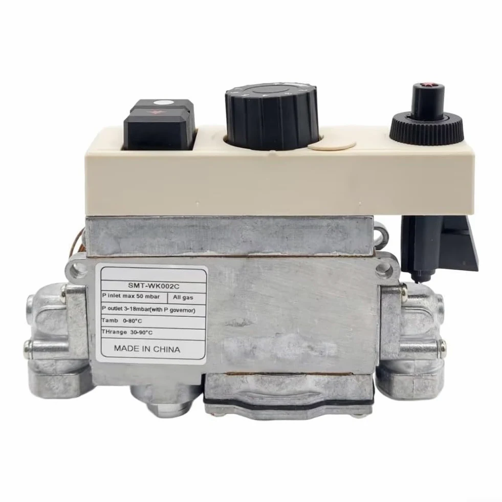 Válvula de control de temperatura 710, válvula de control de termostato de gas 120-200 ℃ Controlador de gas de alta presión para horno industrial de vapor de freidora (SMT-WK002C)