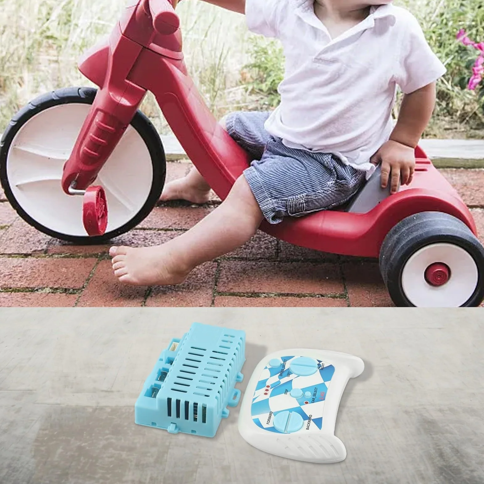 Receptor 24V 5 pines para coche eléctrico infantil con mando a distancia 2,4G Bluetooth