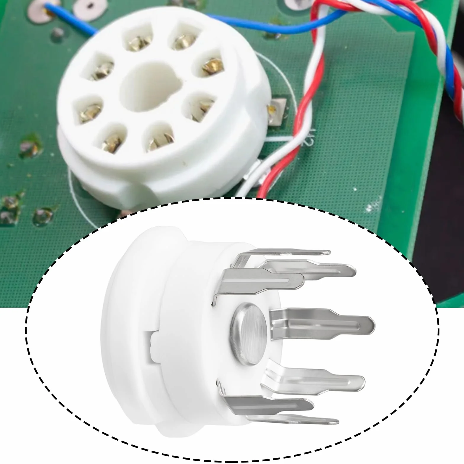 Conectores de Tubo Cerámico de 7 Pines B7G 7EK Pico 7-Stift 9,5 mm para EL90 EL95 EC90 EF95 6C4 12AV6
