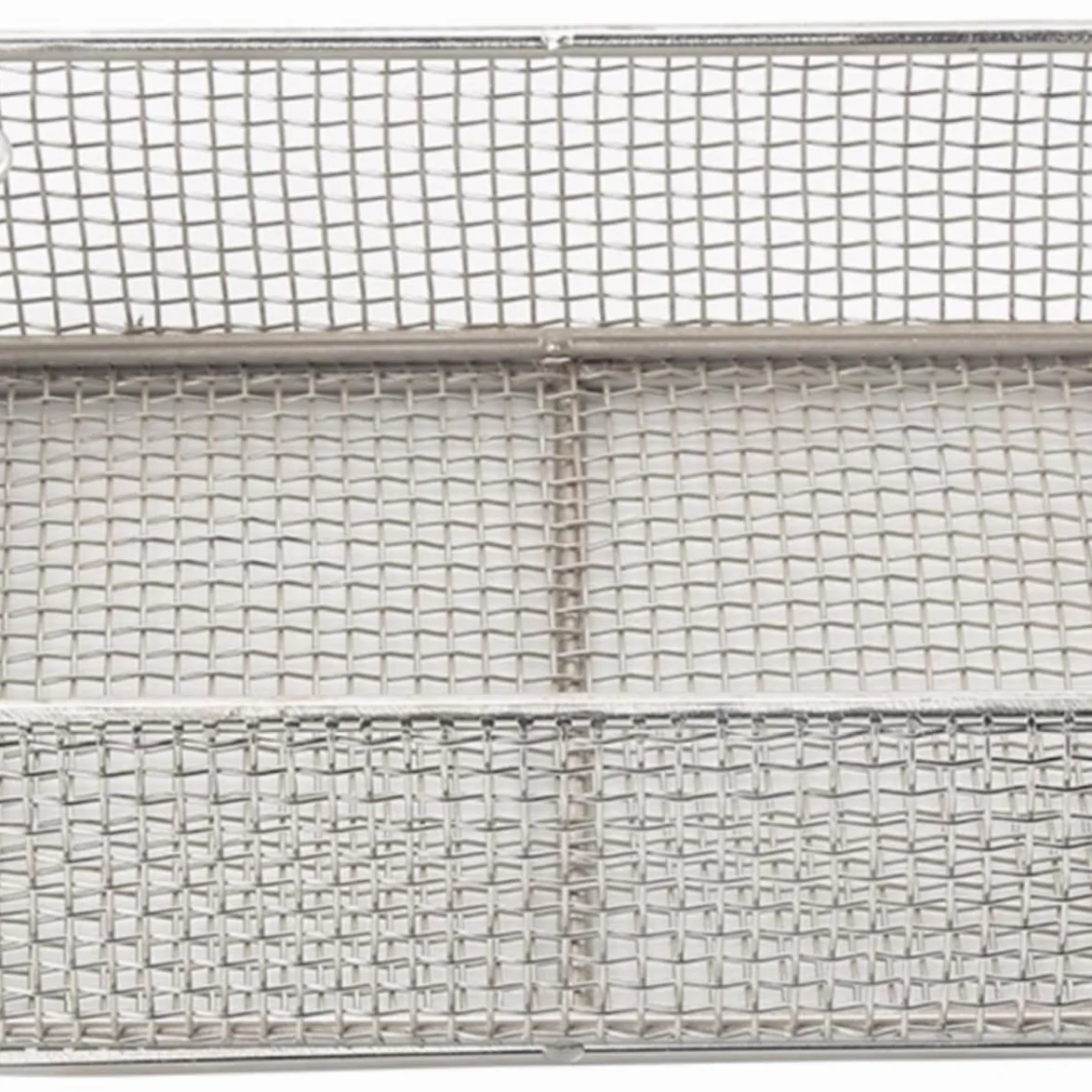 Cesta de esterilización médica de Acero Inoxidable 304, Bandeja de Instrumentos médicos Reutilizable con asa Cestas de esterilización de Instrumentos, para Hospital,35 * 30 * 7cm