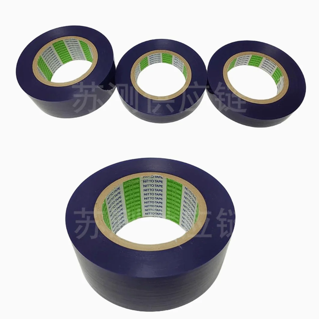 Cinta protectora de muestras metalográficas de laboratorio, película antioxidante, azul, 100 m | Previene y raya, no deja residuos después de la extracción.(30mmx100m)
