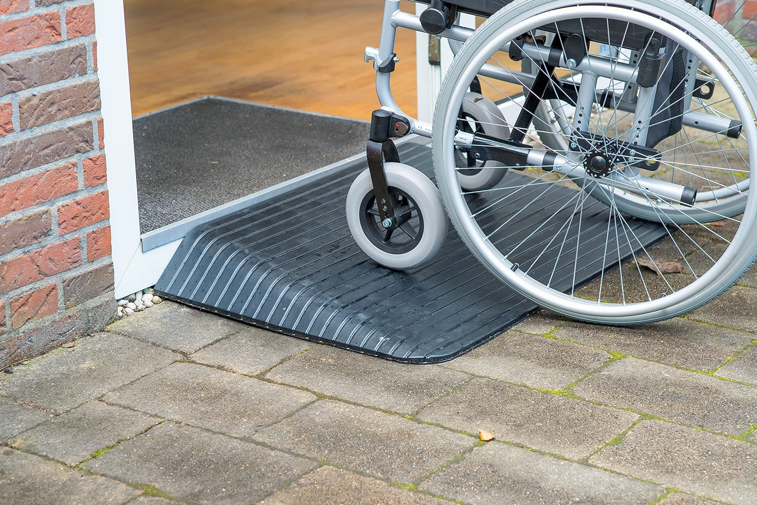 Bepco Rampa para sillas de ruedas de goma 9,0 x 90 x 53 cm