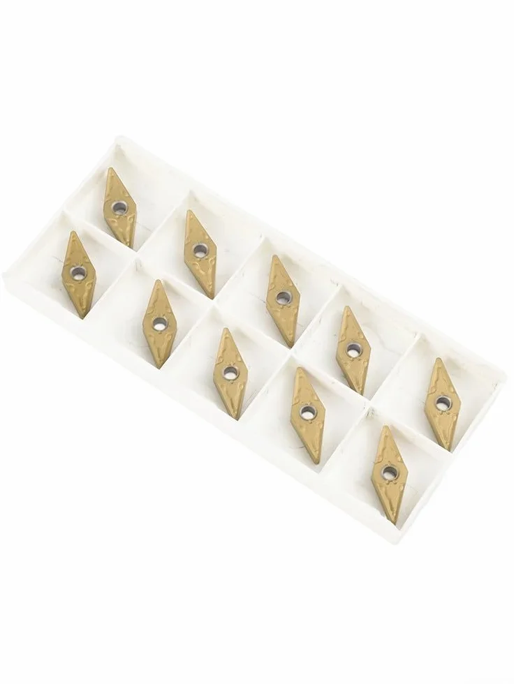 VNMG160408-MA VNMG332-MA Insertos Indexables Carburo Dorado Paquete 10