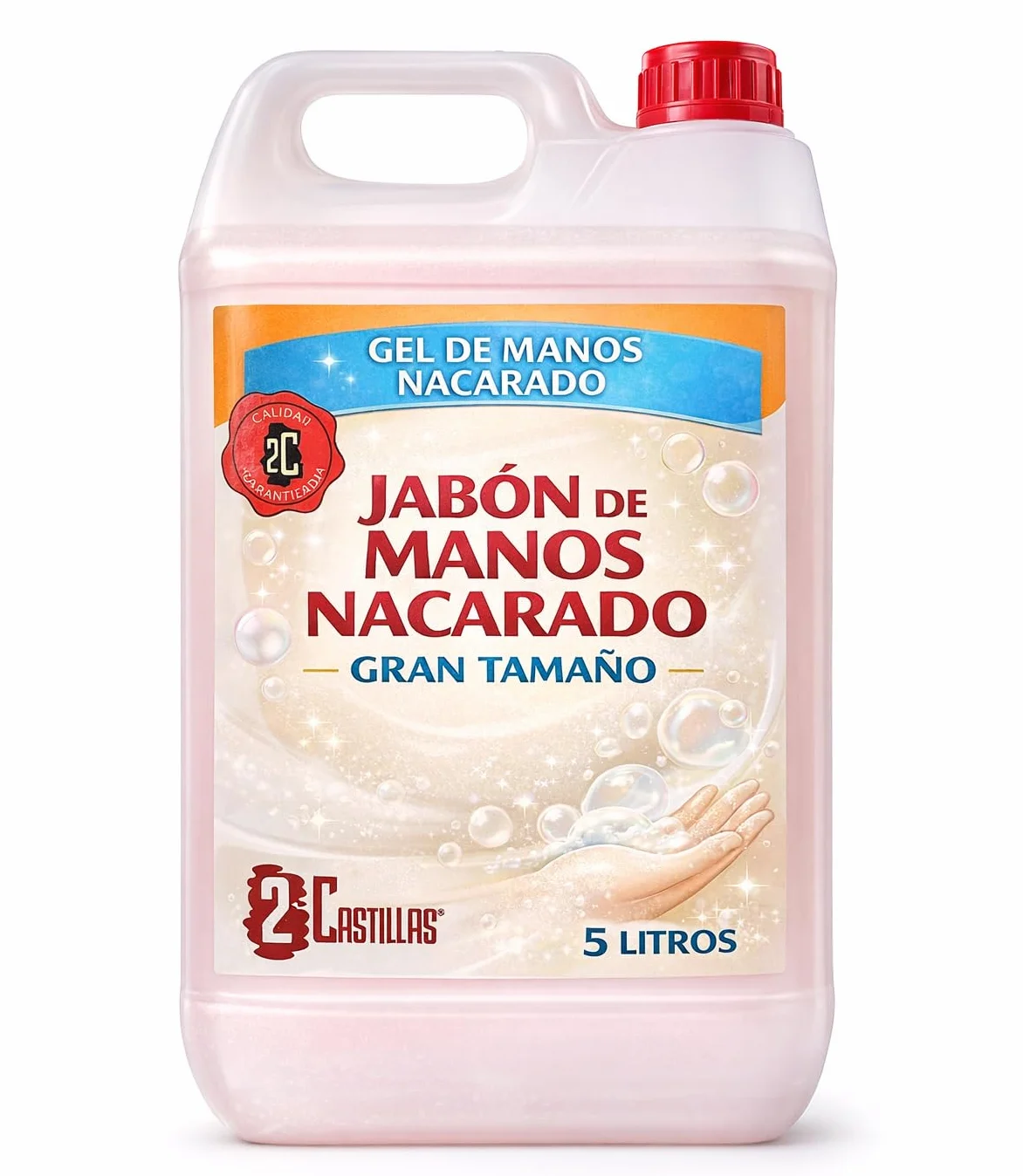 Jabón De Manos Líquido Nacarado Hidratante 5 Litros Profesional Para Dispensadores
