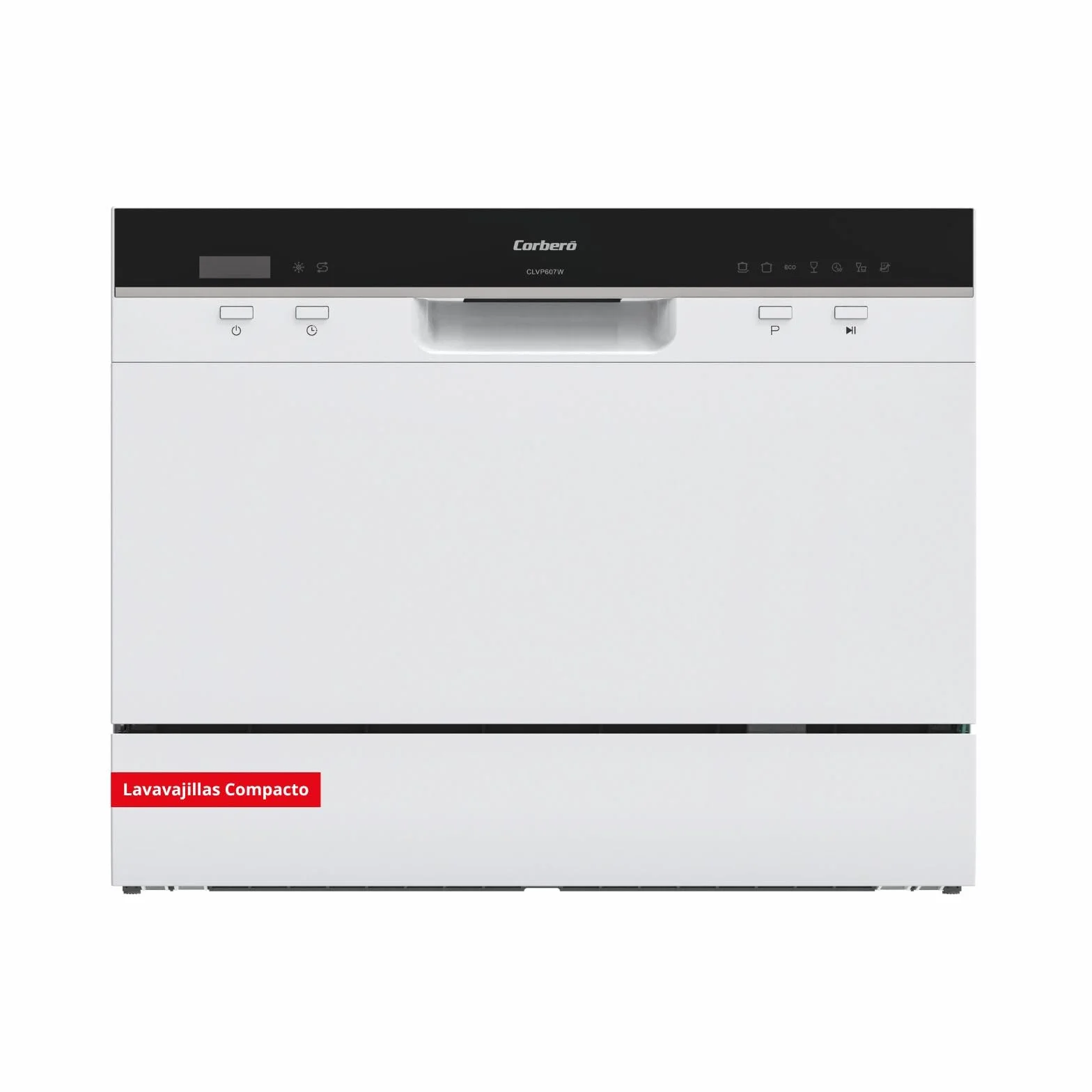 Corberó Lavavajillas Compacto Portátil CLVP607W 6 Cubiertos 7 Programas 49 dB Blanco