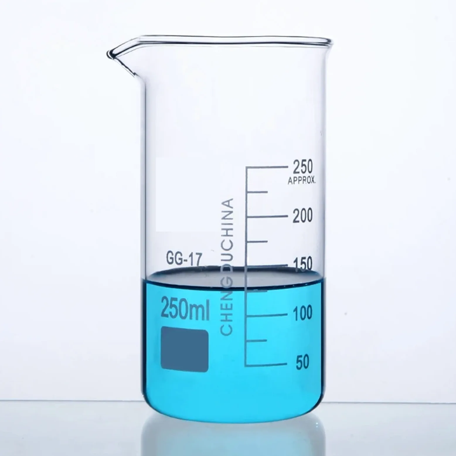 Matraz Erlenmeyer Erlenmeyer Graduado, Vaso de precipitados Graduado de Vidrio de borosilicato de 50-1000 ml en Altura(400ml 4pcs)
