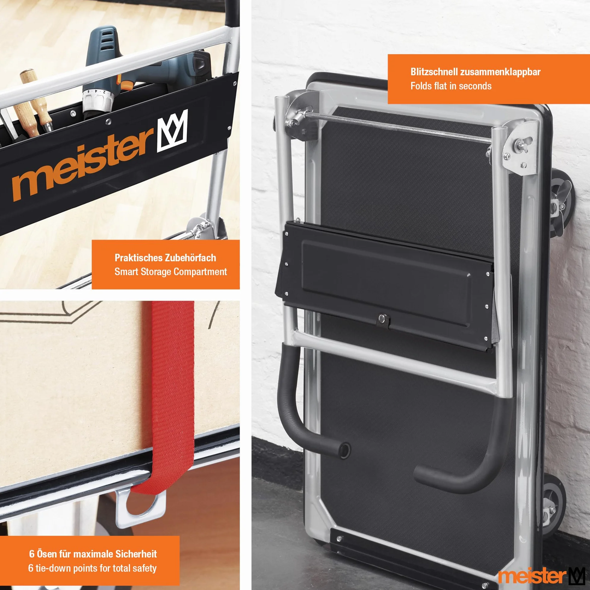 Meister 8985630 - Carretilla de plataforma