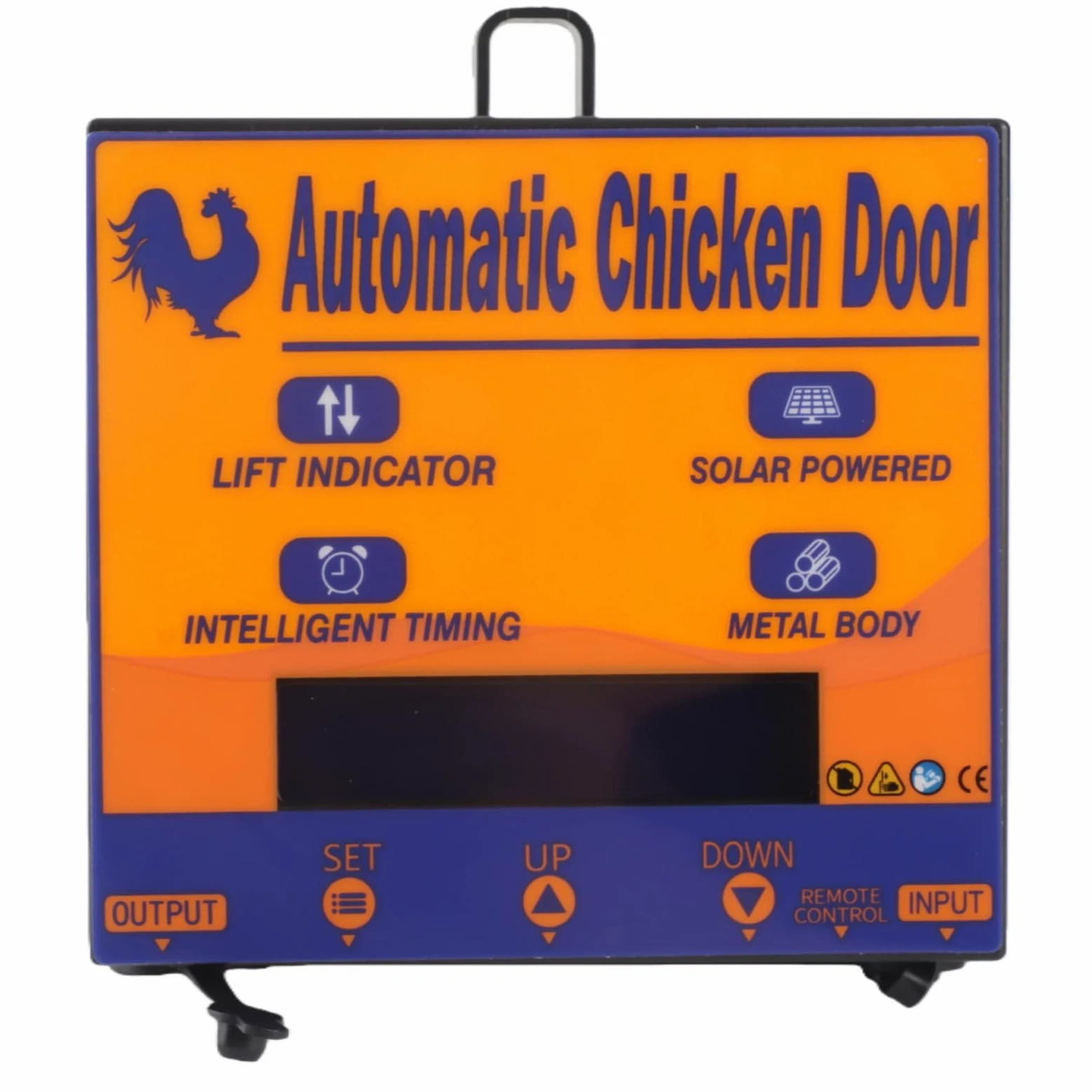 Zerodis Abridor Automático de Puerta para Gallinero con Control Remoto Solar, Temporizador Programable Diario, Apertura para Aves de Corral, Pollos, Patos, Gansos
