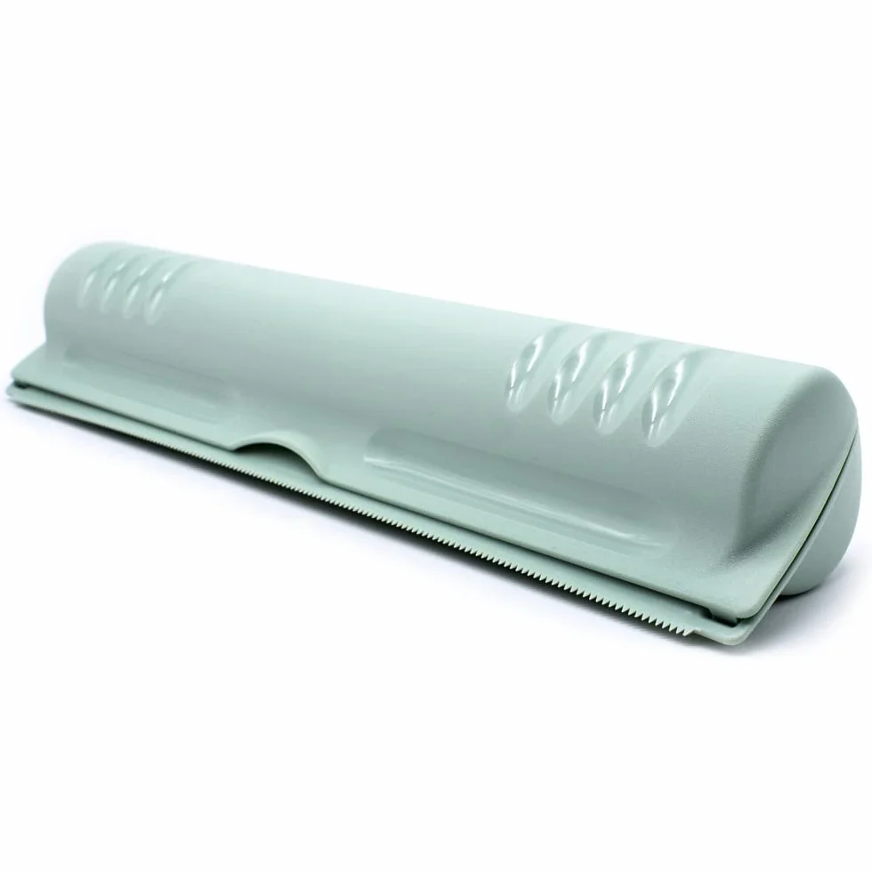 CABLEPELADO Porta Rollos Plastico Papel Film Aluminio Dispensador Envoltura Cortador Verde