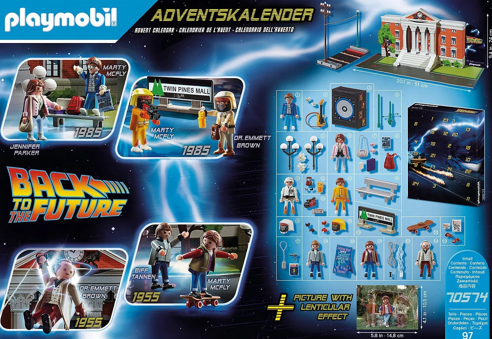 PLAYMOBIL Calendario De Adviento Back To The Future Juguete Multicolor (70574)