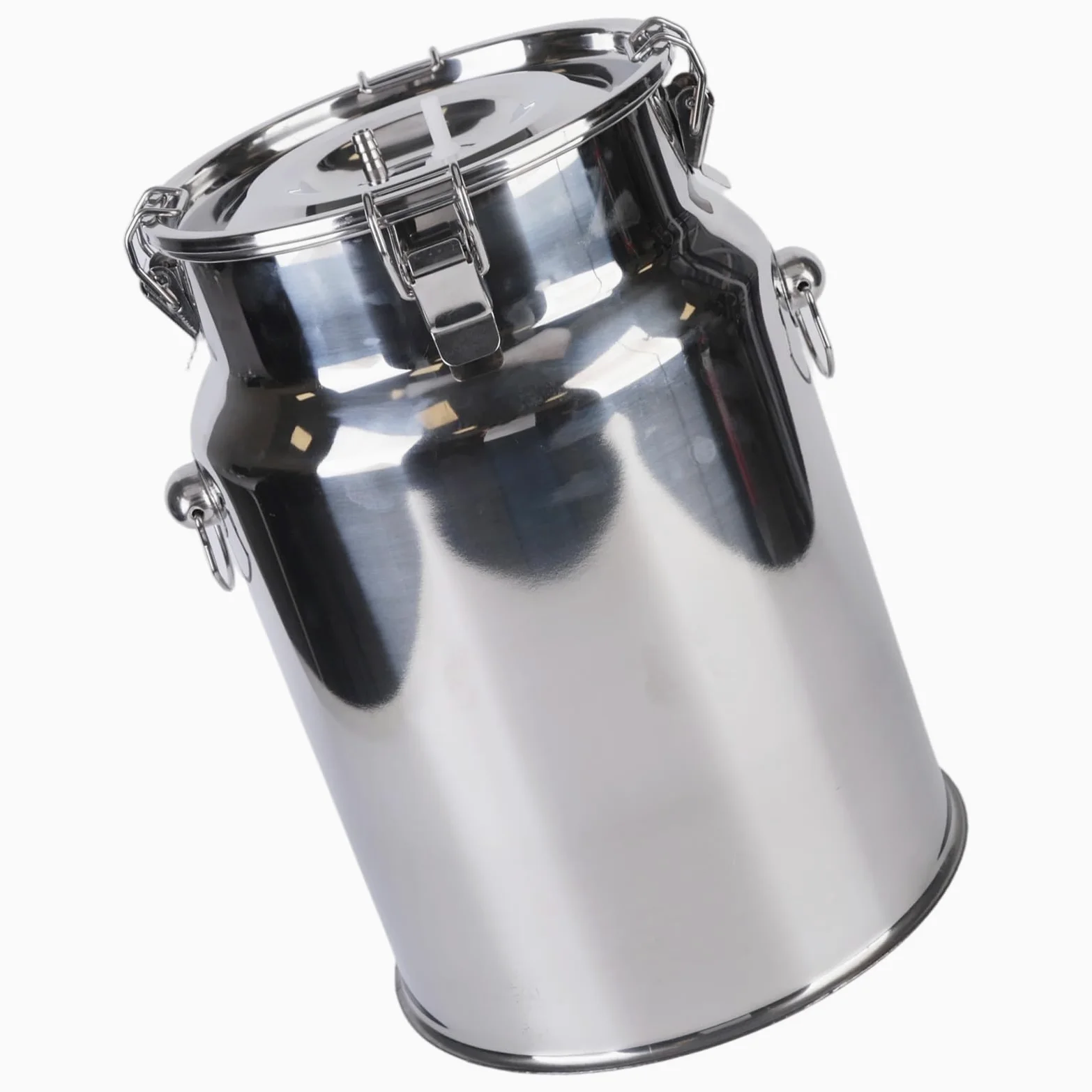 Cubo profesional para ordeñadora de 10 L, diseño de acero inoxidable para ganado, ovejas y cabras, accesorios para ordeñadora de vacas