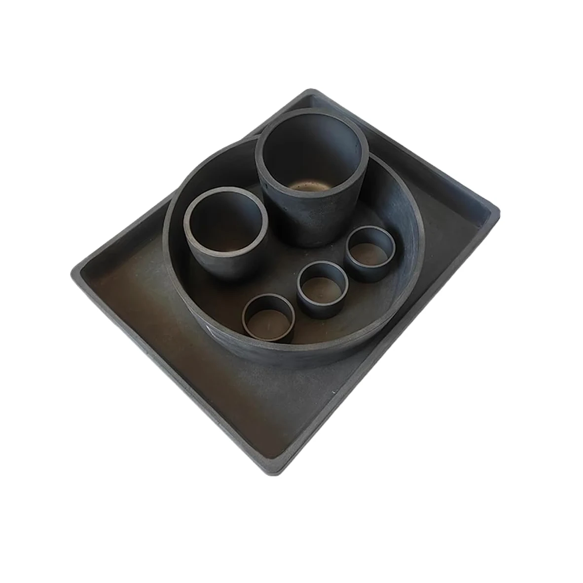 Crisol de carburo de silicio resistente - Crisol de SiC sinterizado sin presión for investigación científica, 1 unidad(Arc 46x42mm/30ml)
