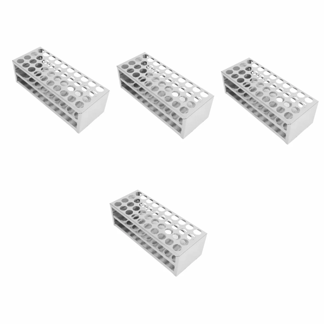iplusmile 4piezas Gradilla Para Tubos De Ensayo Soporte De Almacenamiento Para Laboratorio Compatible Tubos De Estable y Versátil Para Experimentos Científicos