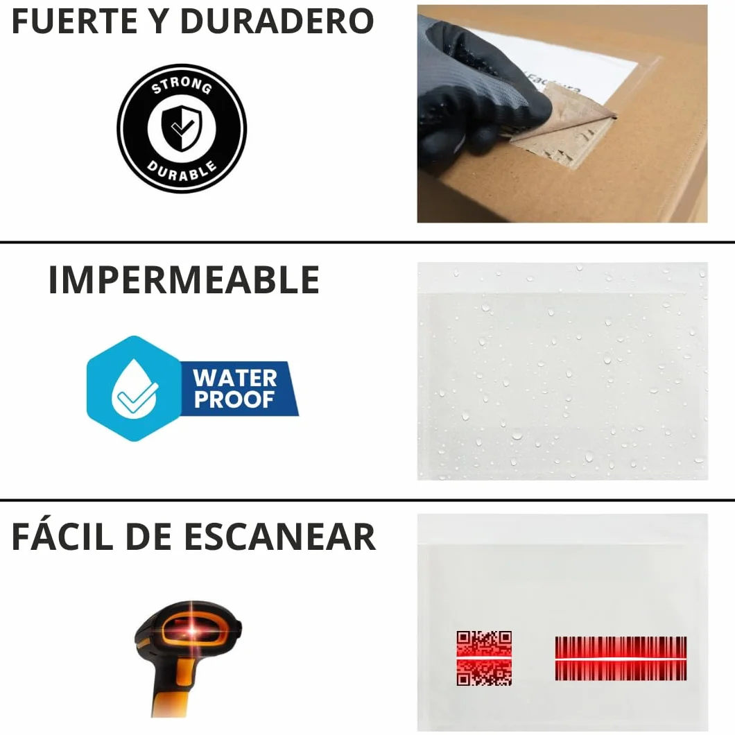 Docufix Sobres Portadocumentos Adhesivos A5 225x165 mm Pack 1000