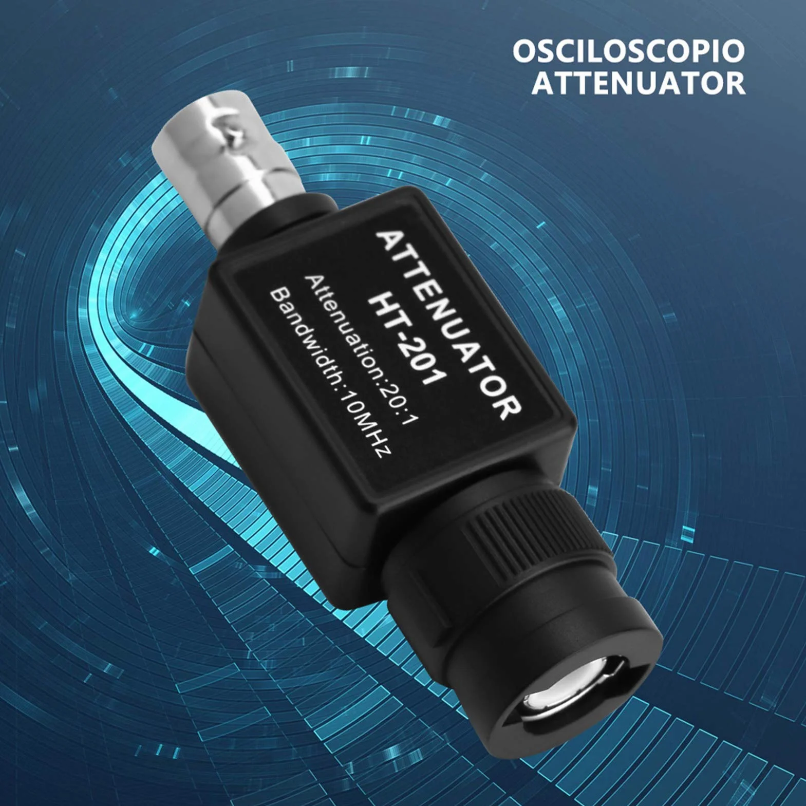 Atenuador Pasivo Hantek 201 20:1 10MHz para Osciloscopio