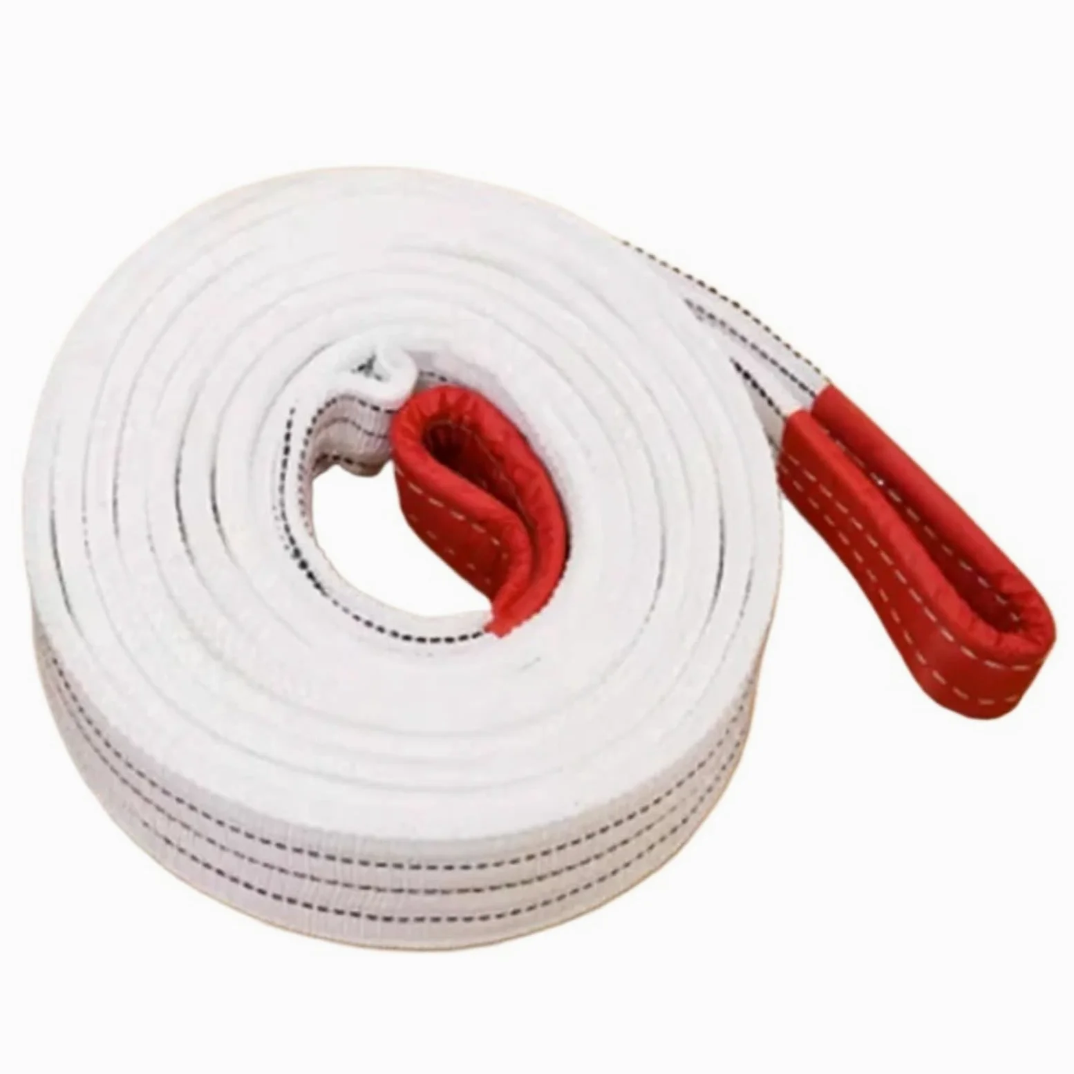 Eslinga de cincha para grúa de 1T, 2T y 3T, 4 Capas, cinturón de tracción para elevación, Correas de Carga para Objetos Pesados para polipasto.,1T