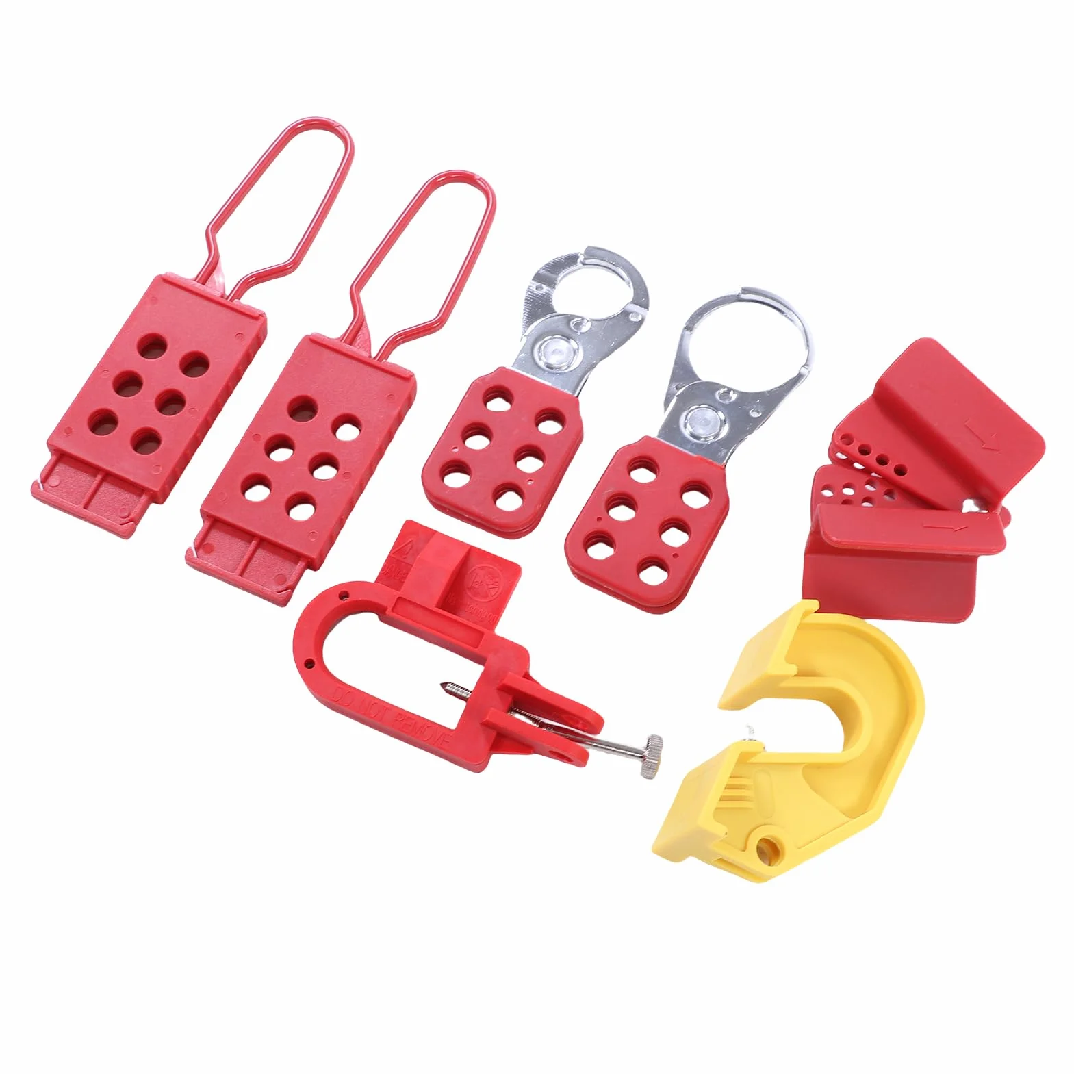 Generic Kit Loto de Bloqueo y Etiquetado, Cerrojos de Bloqueo de Grupo de Seguridad Completo, Abrazadera de Etiquetado en de Disyuntor con Función de Kit de Seguridad, Ideal para Aplicaciones