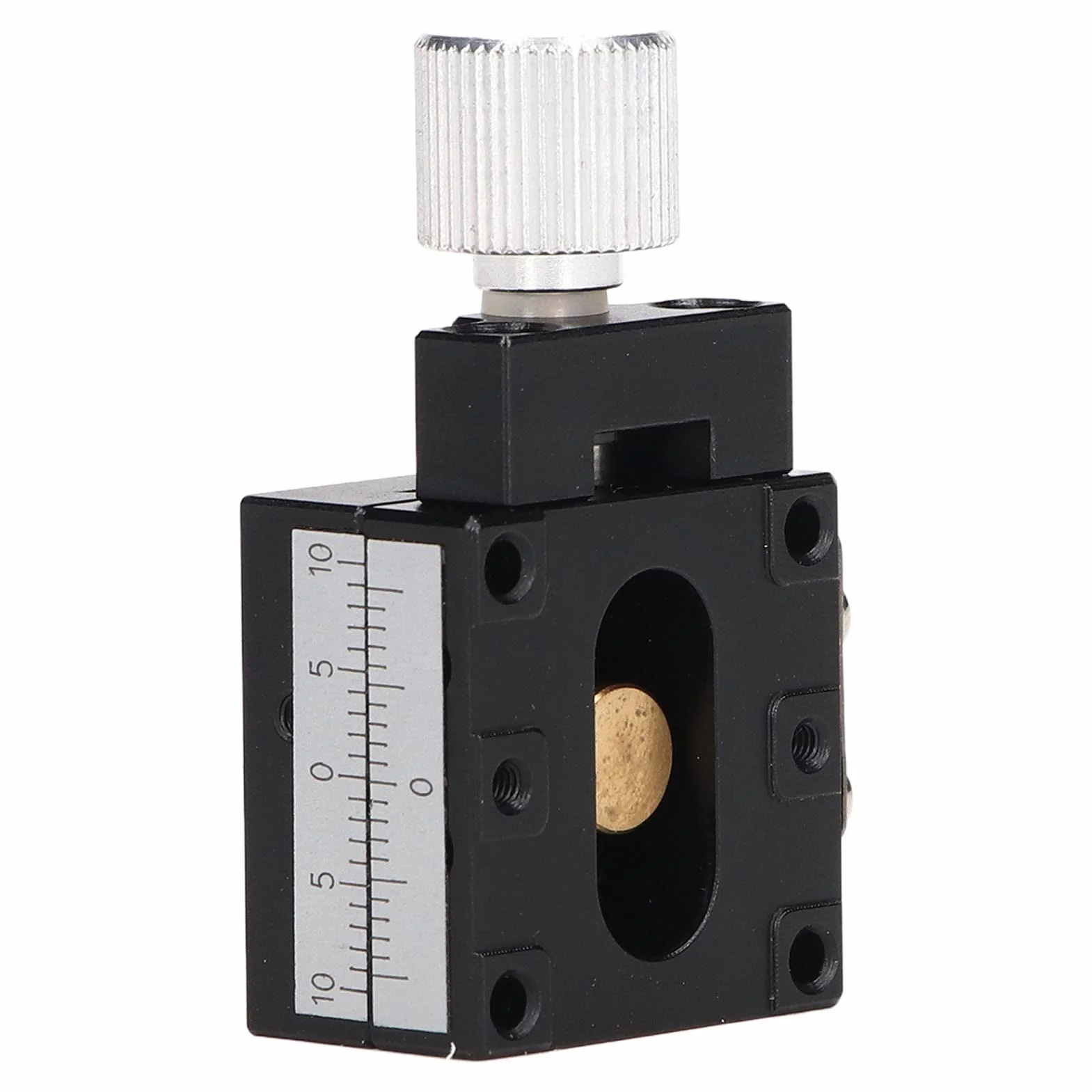 Plataforma de desplazamiento manual para ejes X, mesa deslizante con tornillo y escala, guía de cola de paloma 25x25mm para instrumentos ópticos