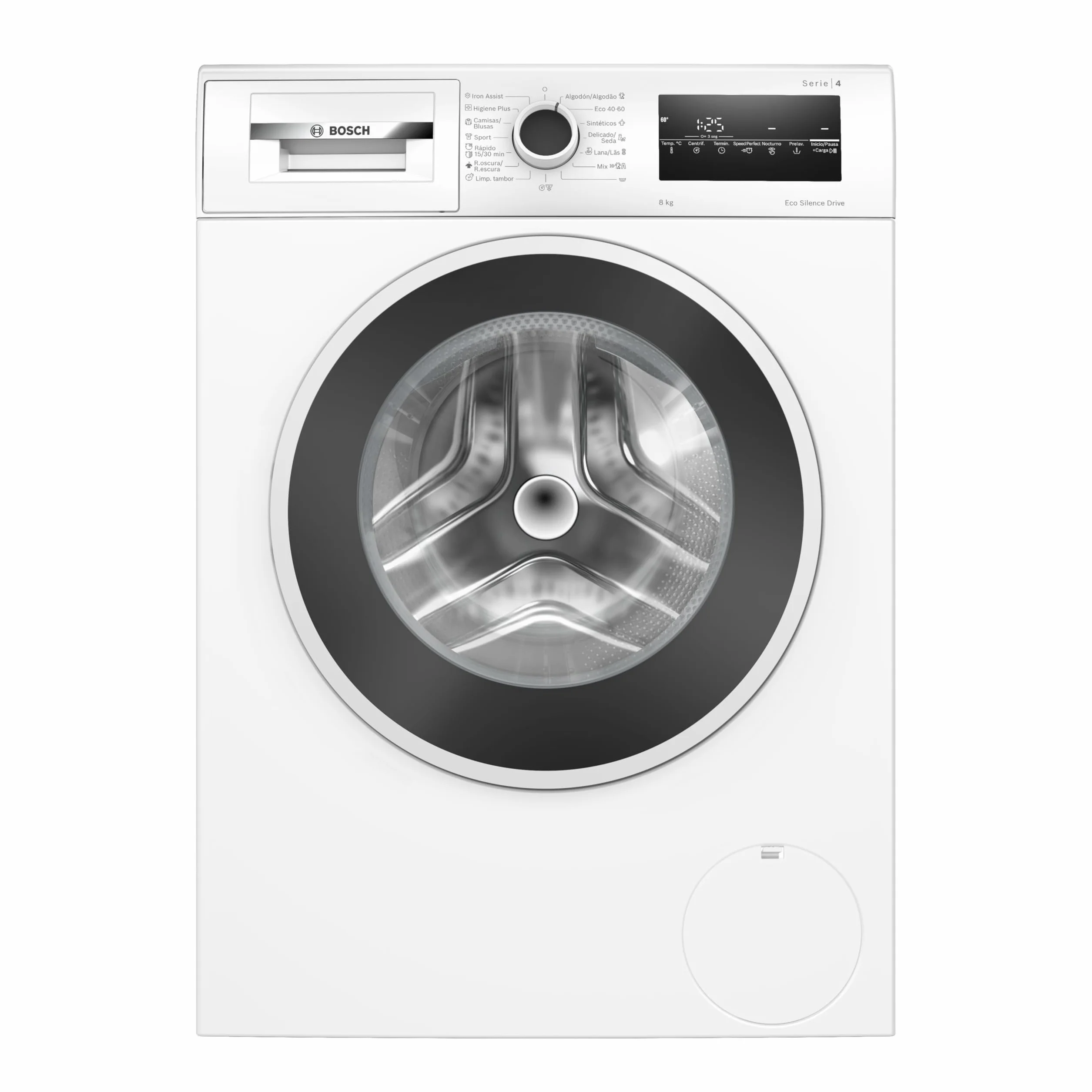 Bosch Lavadora Serie 4 8 kg Iron Assist biała WAN24280ES