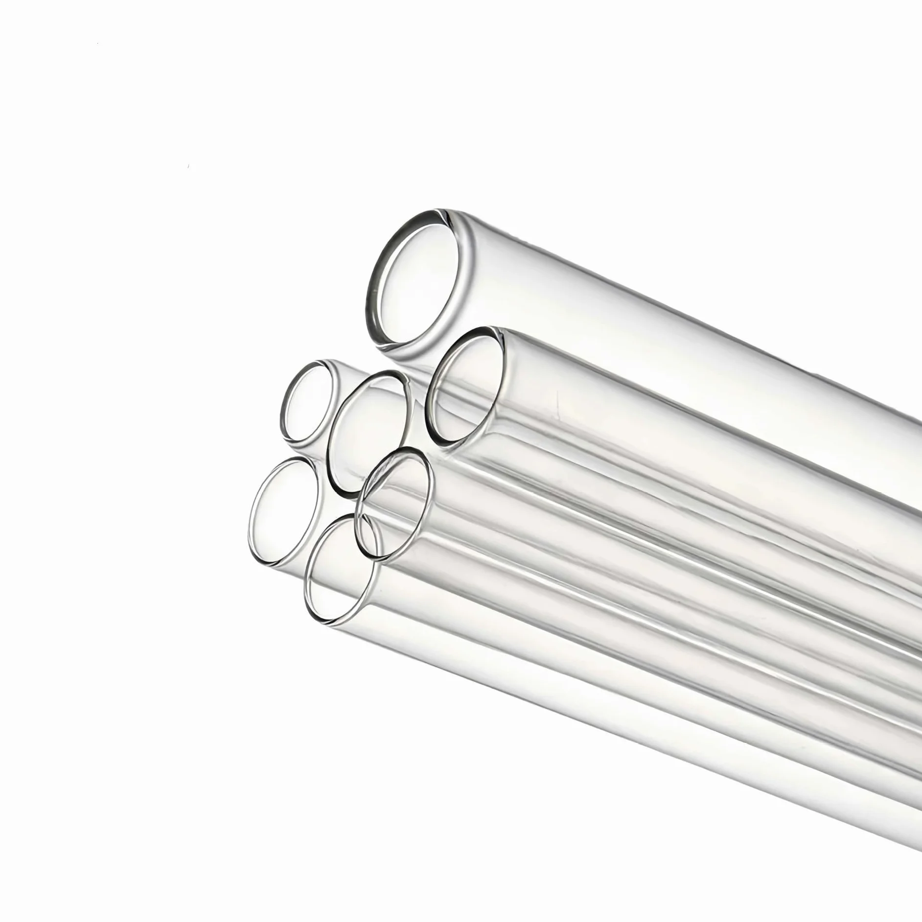 1 Pieza Tubo Vidrio Cuarzo Transparente 200-600Mm 44Mm Resistente Temp | Tubo de vidrio(44x2x250mm)