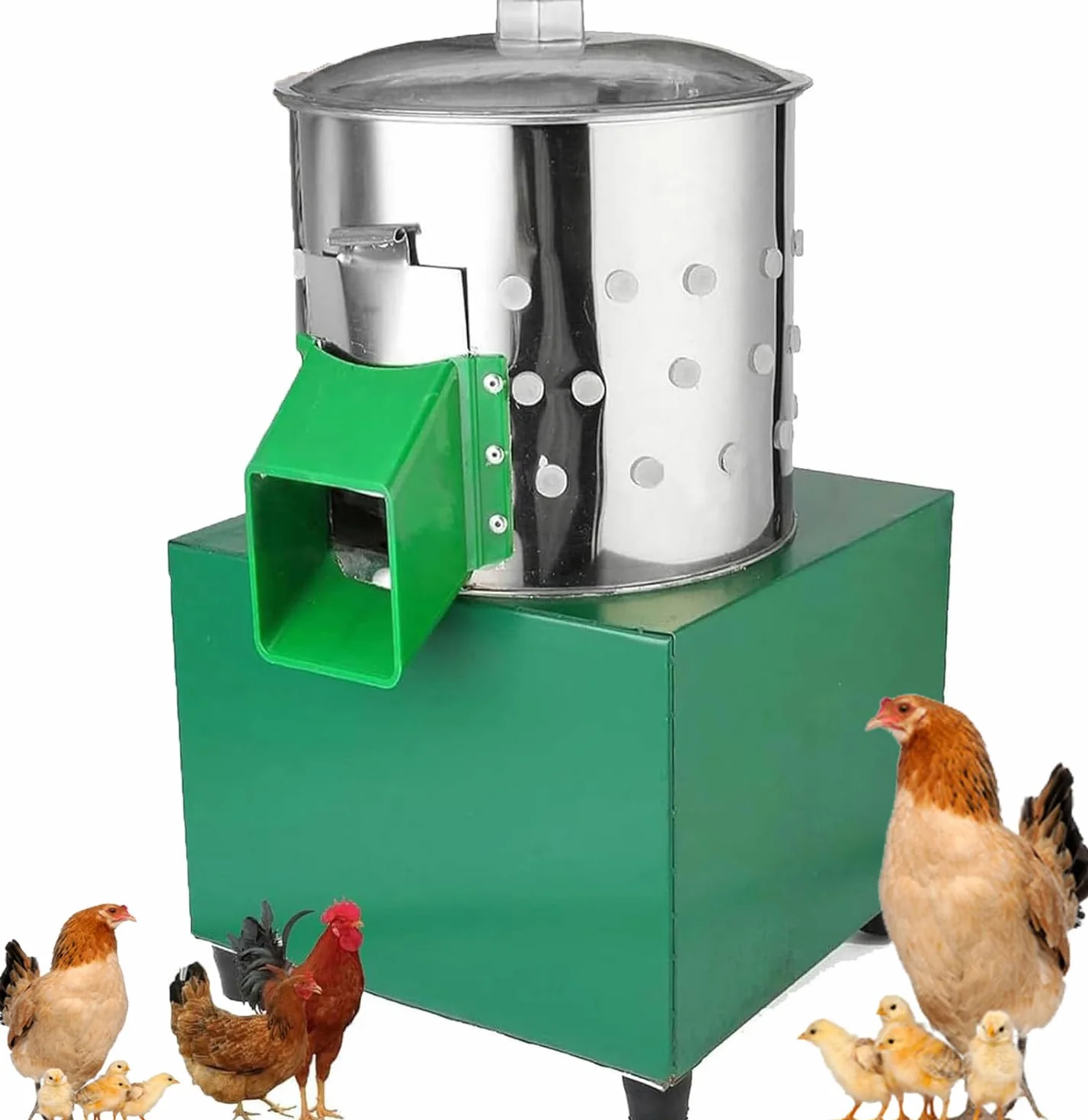 Máquina Desplumadora De Plumas Automática (Depilación Rápida En 10-30 S), Máquina Desplumadora De Aves De Corral De Acero Inoxidable, Máquina Desplumadora De Pollos
